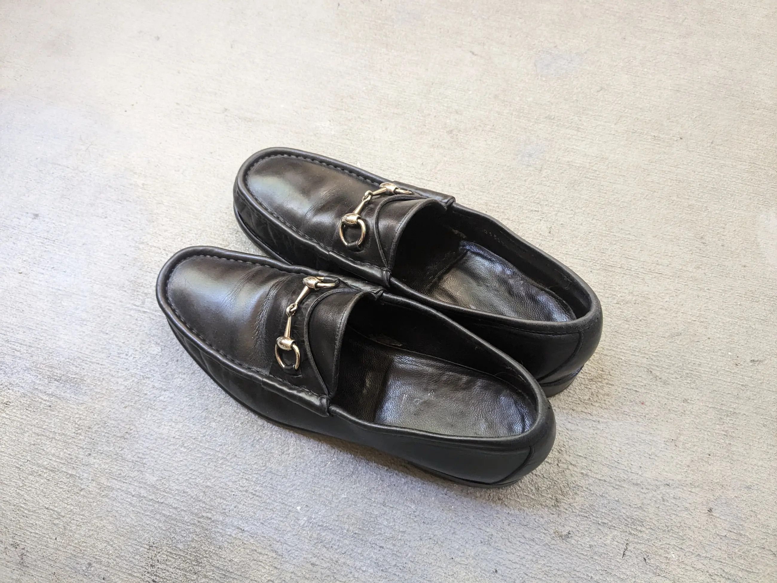 Gucci Gucci Horsebit Loafers Black 8 D Leather Snaffle Tom Ford Size US 8 / EU 41 - 11 Thumbnail