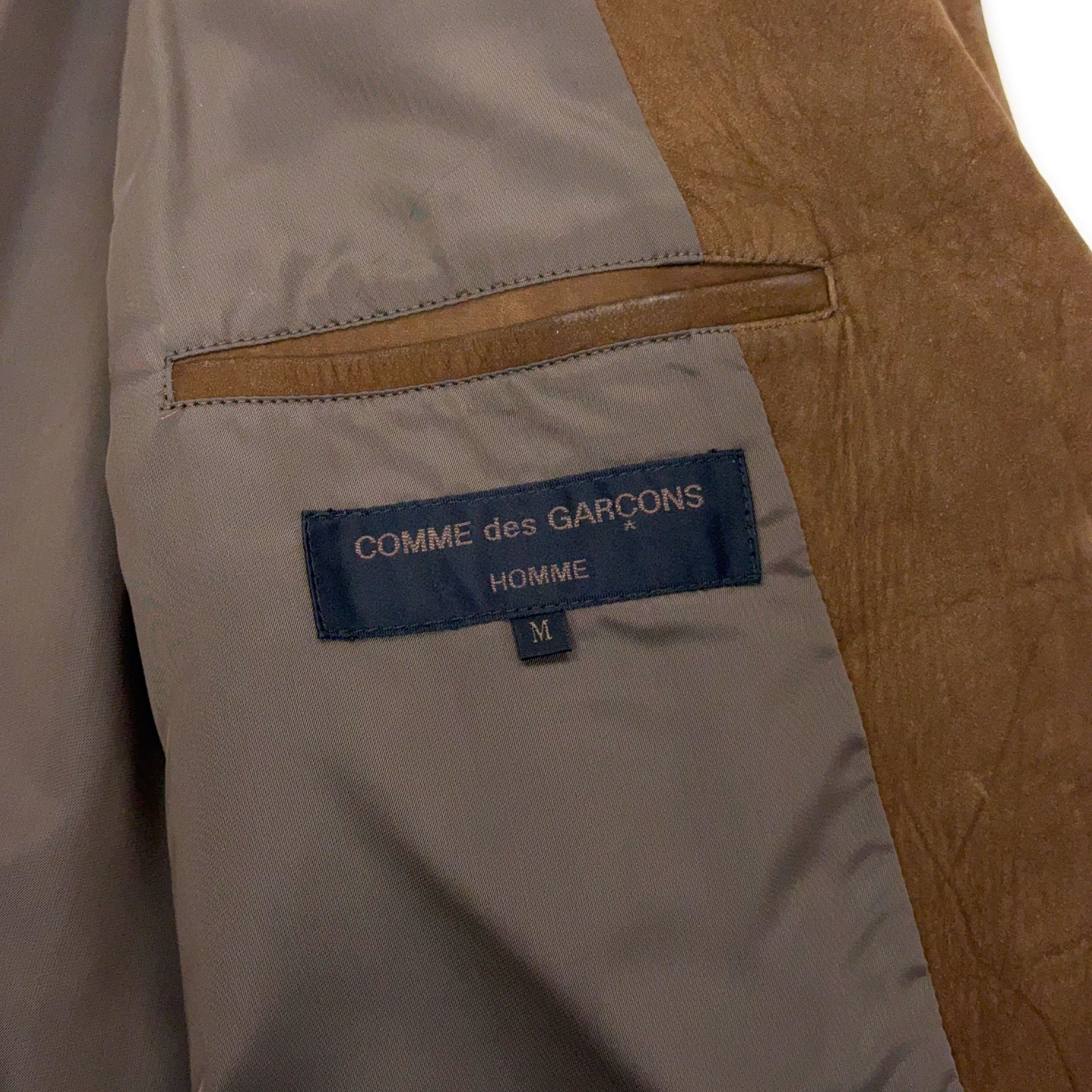 Comme des Garcons Homme AW89 Oversized Cowhide Leather Blazer Size US M / EU 48-50 / 2 - 4 Thumbnail