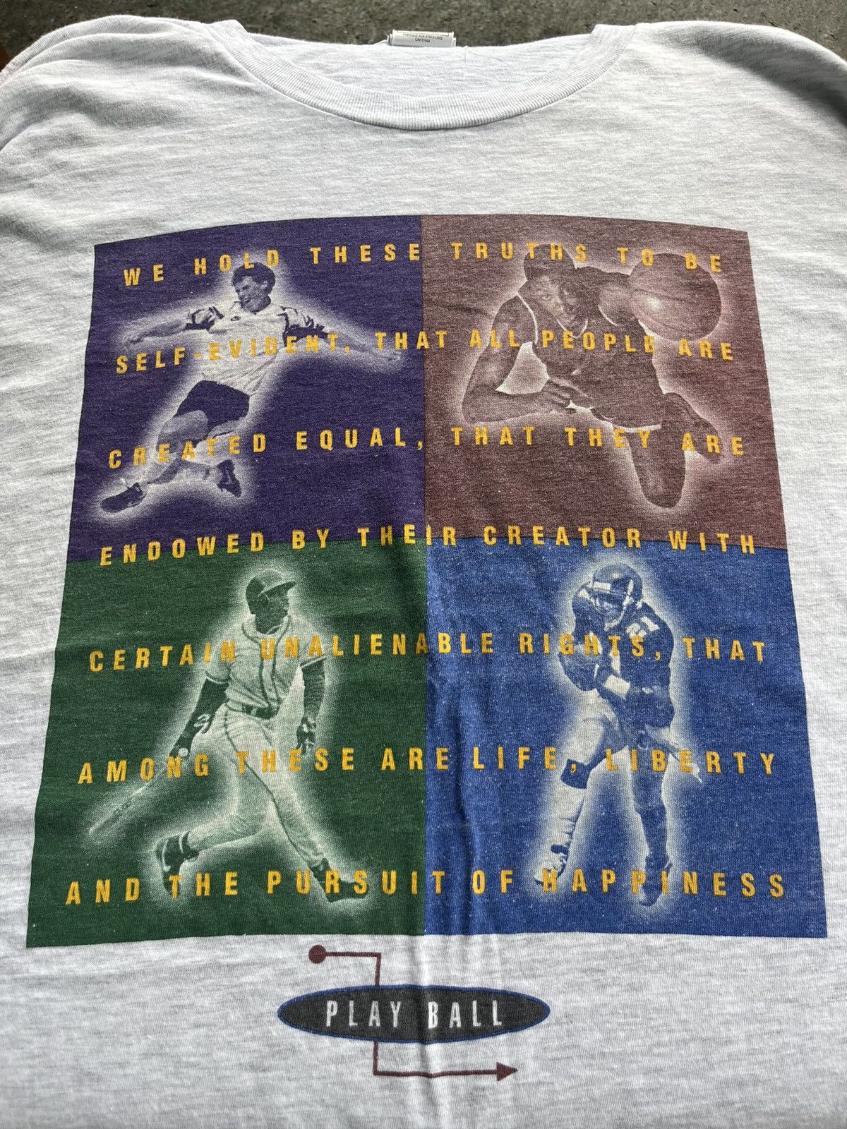Nike × Vintage Vintage NIKE Life Liberty Happiness 90’s Tshirt Size US XL / EU 56 / 4 - 6 Thumbnail