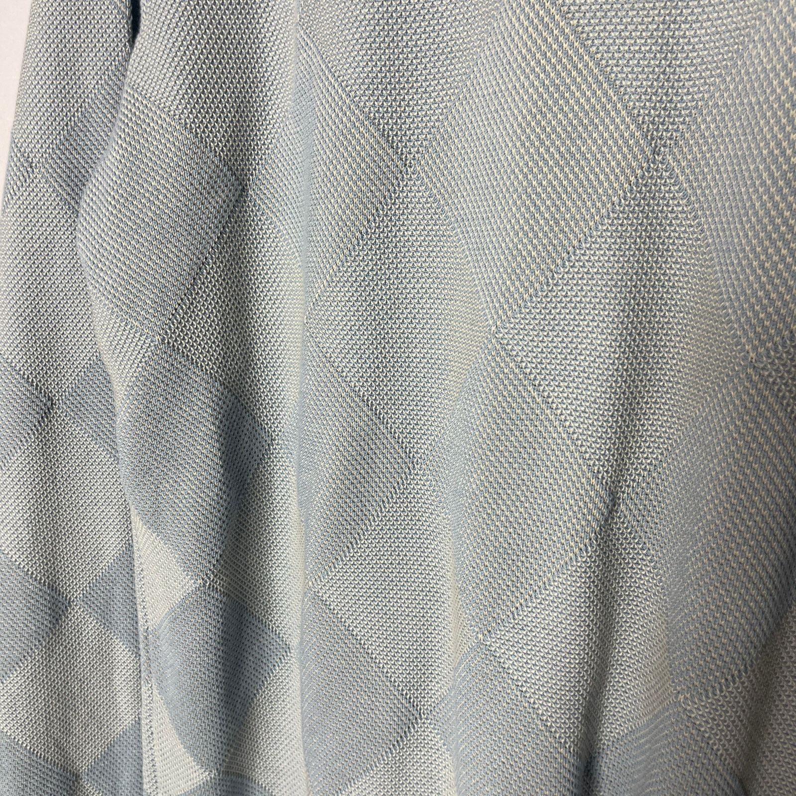 Ermenegildo Zegna Ermenegildo Zegna 100% cotton bluish grey diamond pullover L Size US L / EU 52-54 / 3 - 5 Thumbnail