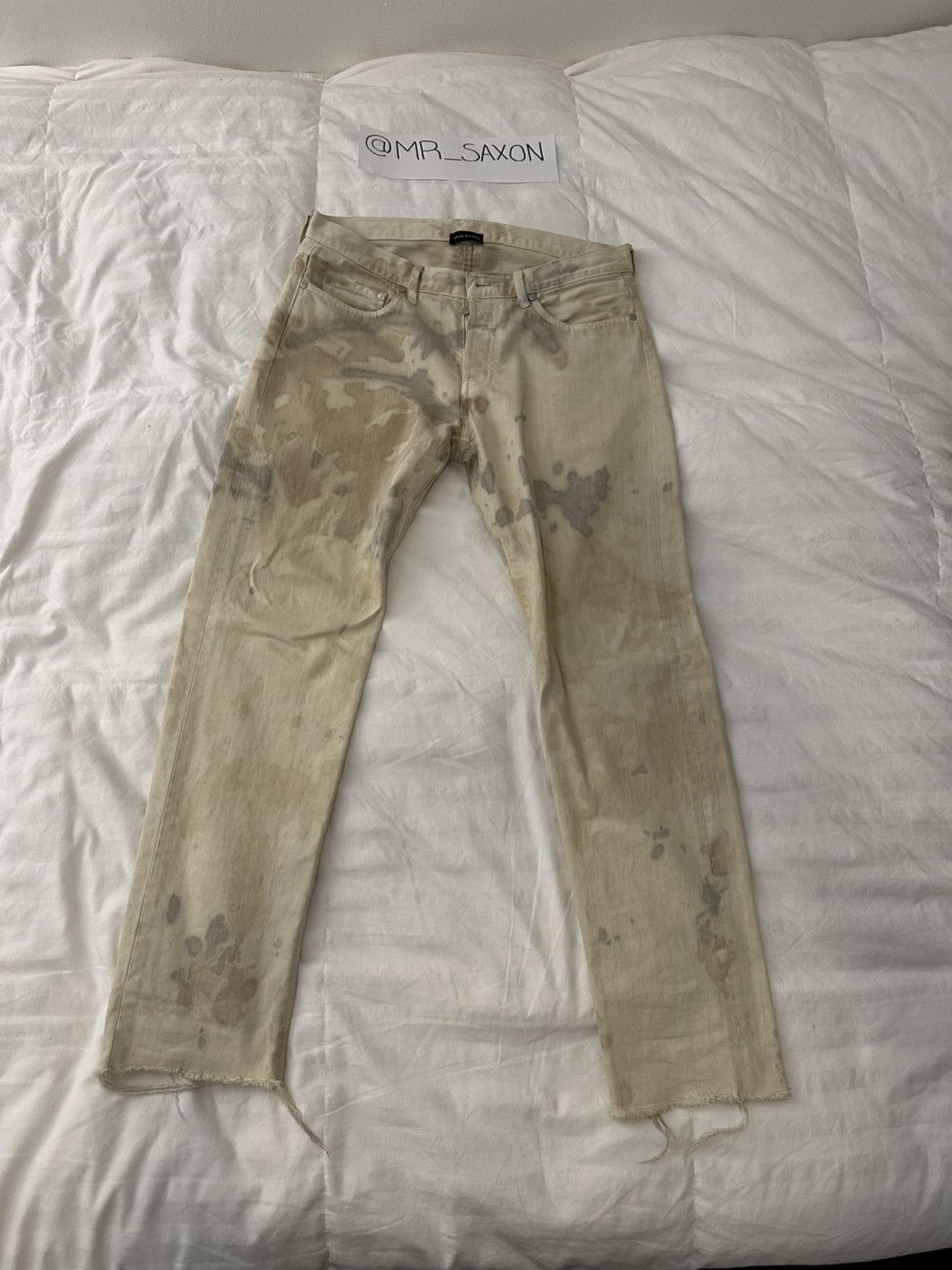 John Elliott John Elliott Beige Dyed The Daze Jeans Size US 32 / EU 48 - 1 Thumbnail