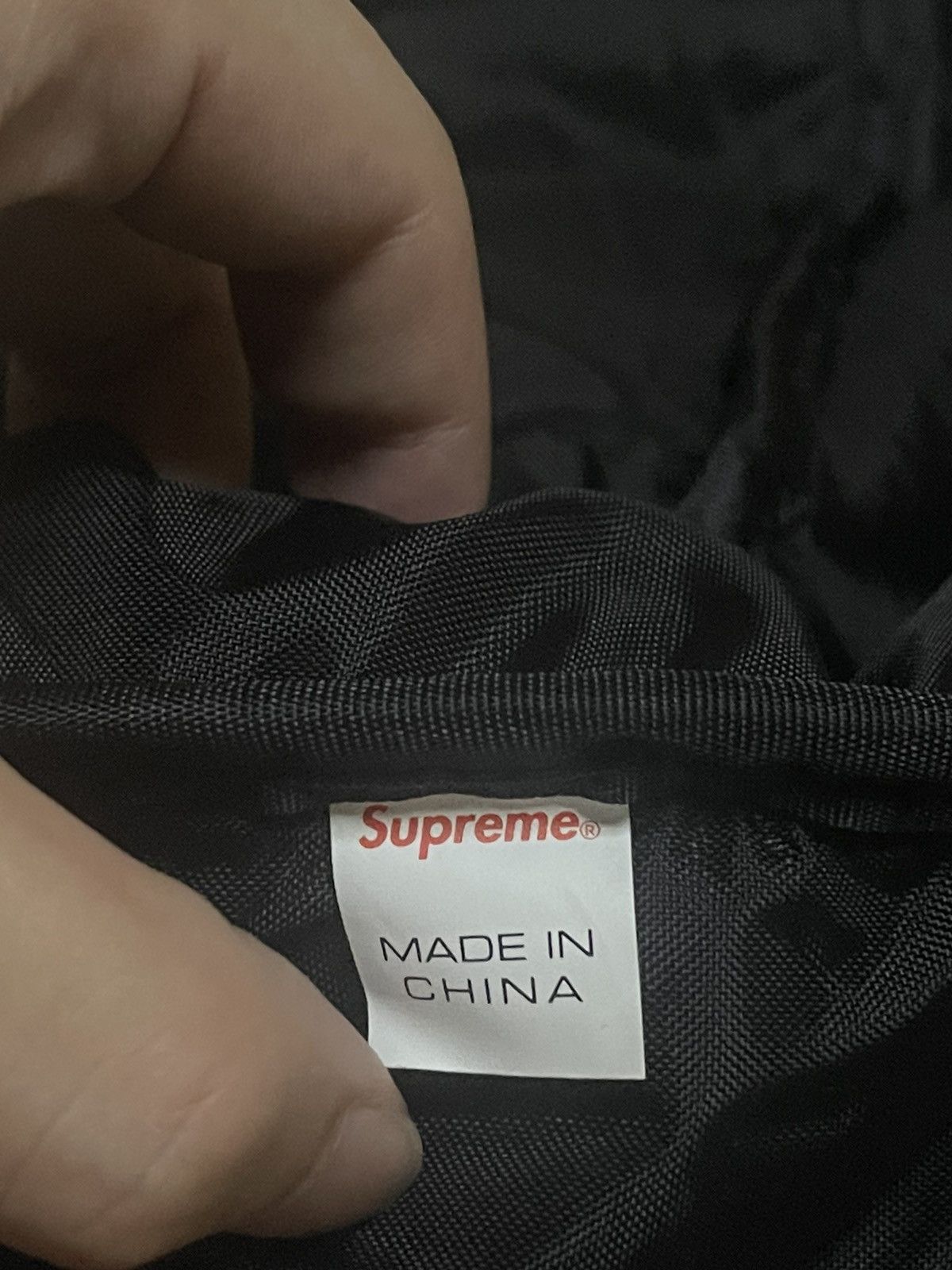 Supreme leopard fleece backpack red brand new