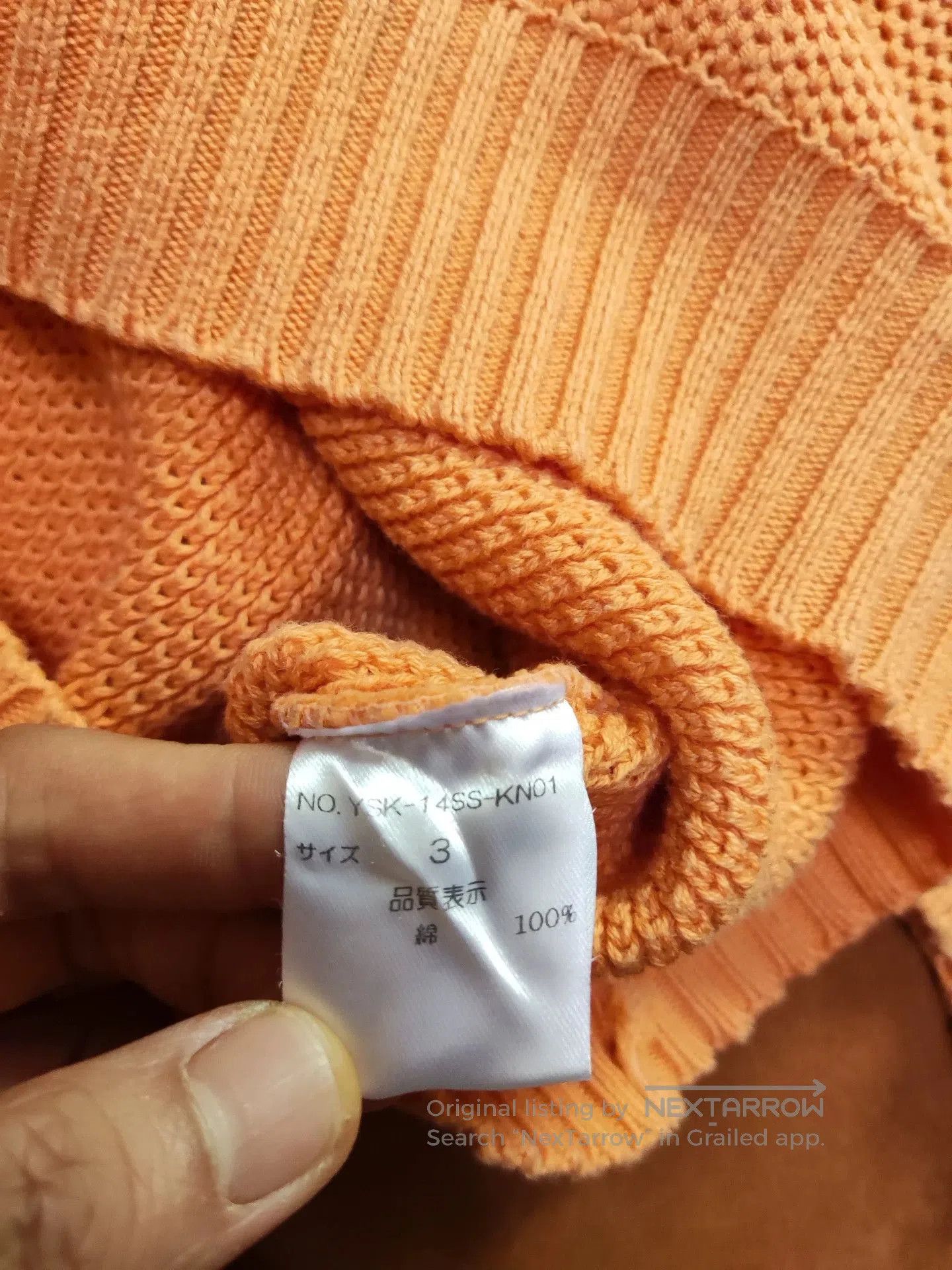 YASHIKI Yashiki Waffle Knit Sweater Unisex. Size US L / EU 52-54 / 3 - 6 Thumbnail