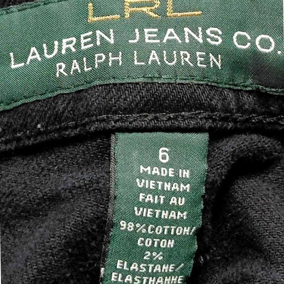 Vintage Lauren Ralph Lauren Black Straight Ankle Jeans Size 6 Women Size 28" / US 6 / IT 42 - 7 Thumbnail