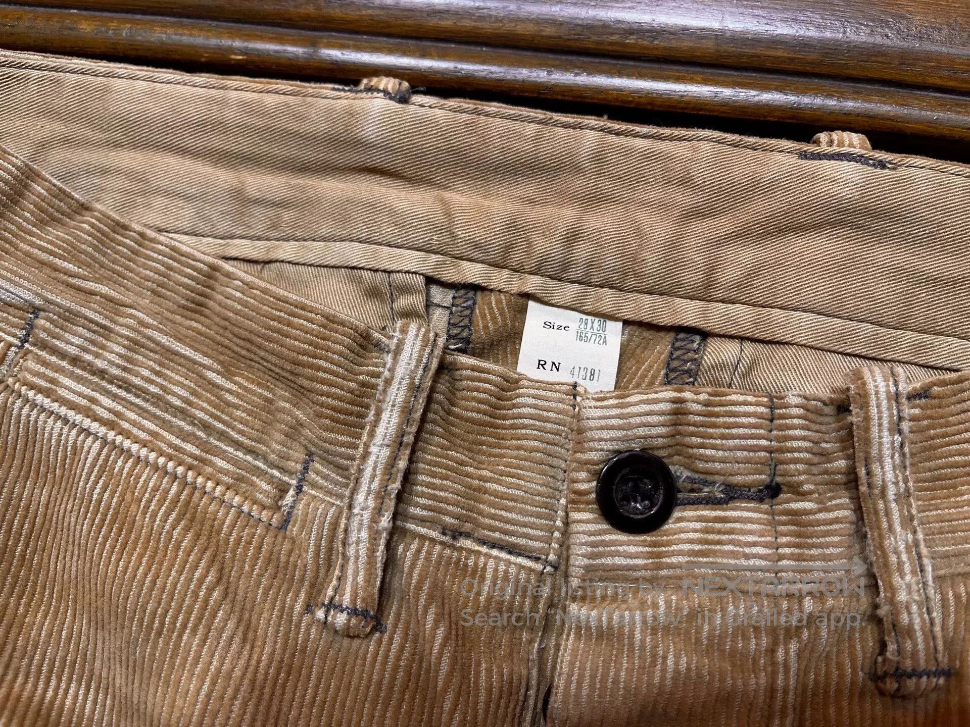 RRL Ralph Lauren RRL Vintage Corduroy Casual Pants. Size US 28 / EU 44 - 3 Thumbnail