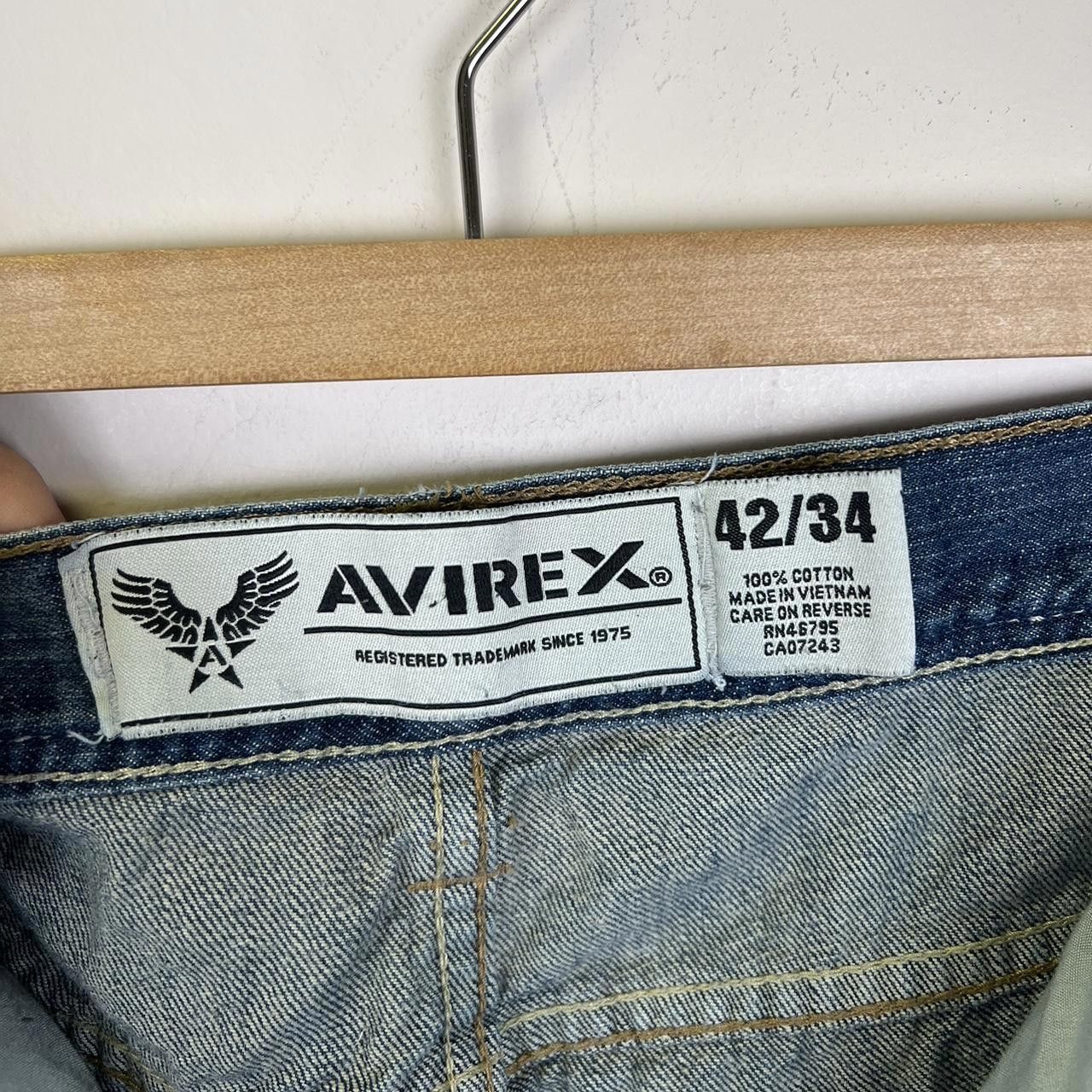 Avirex Avirex Vintage Denim Jeans with Cross Design Back Pockets