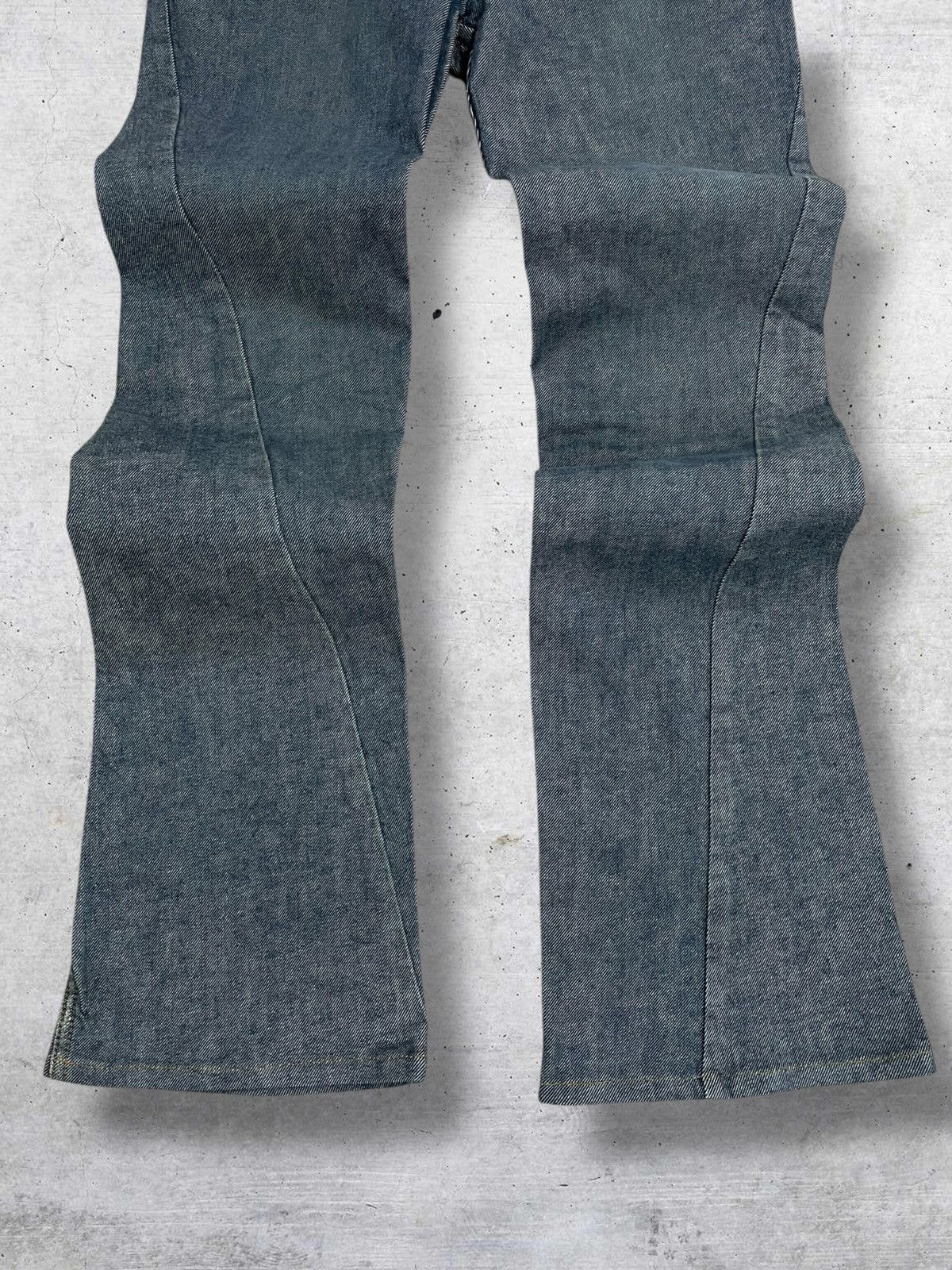 If Six Was Nine VINTAGE MK KLEIN 90S JAPAN DESIGNER FLARED RETRO STYLE DENIM Size US 30 / EU 46 - 3 Thumbnail