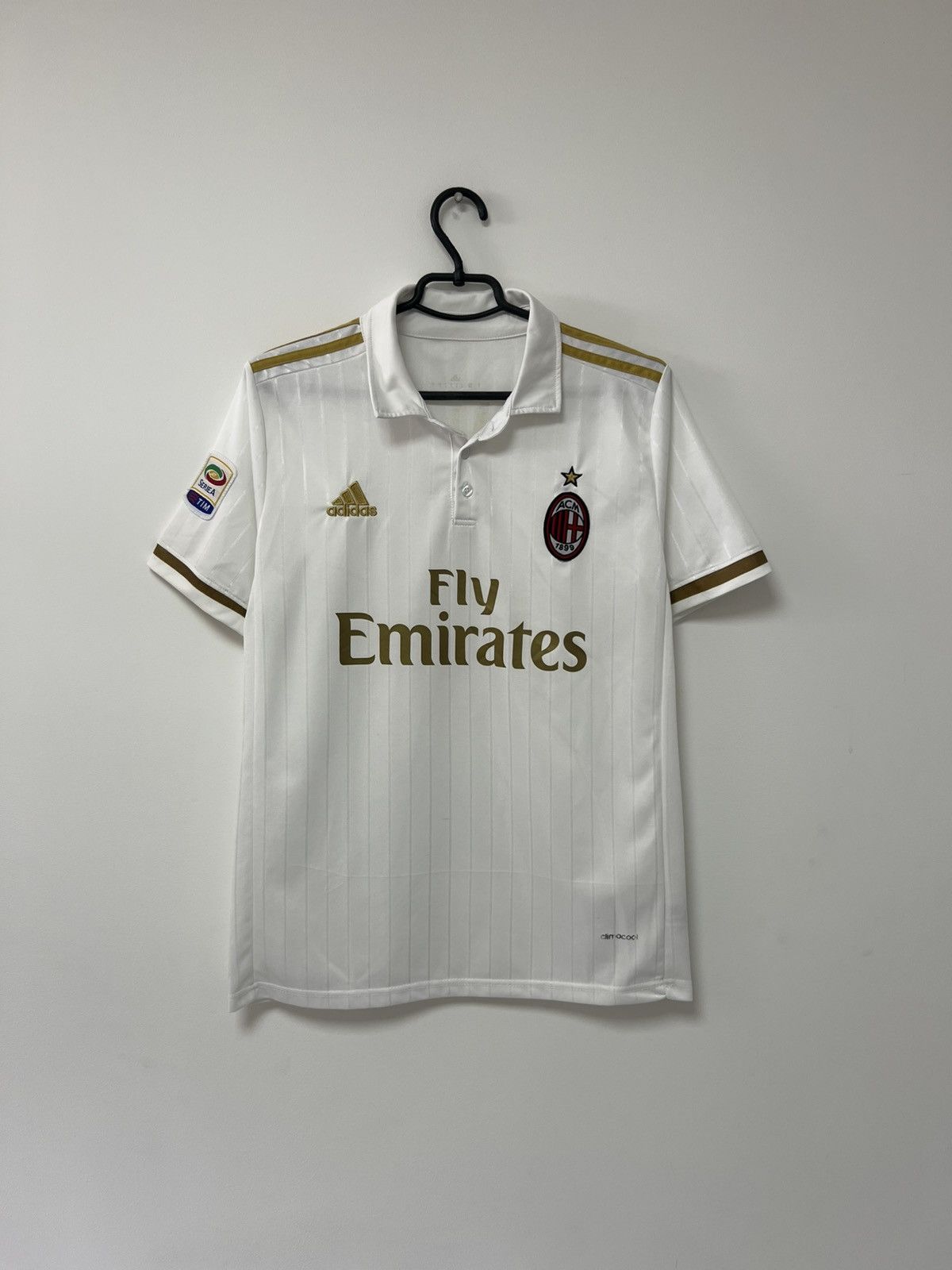 Adidas × Vintage Vintage Ac Milan 2016/17 Away Jersey Adidas Football Shirt S Size US S / EU 44-46 / 1 - 2 Thumbnail
