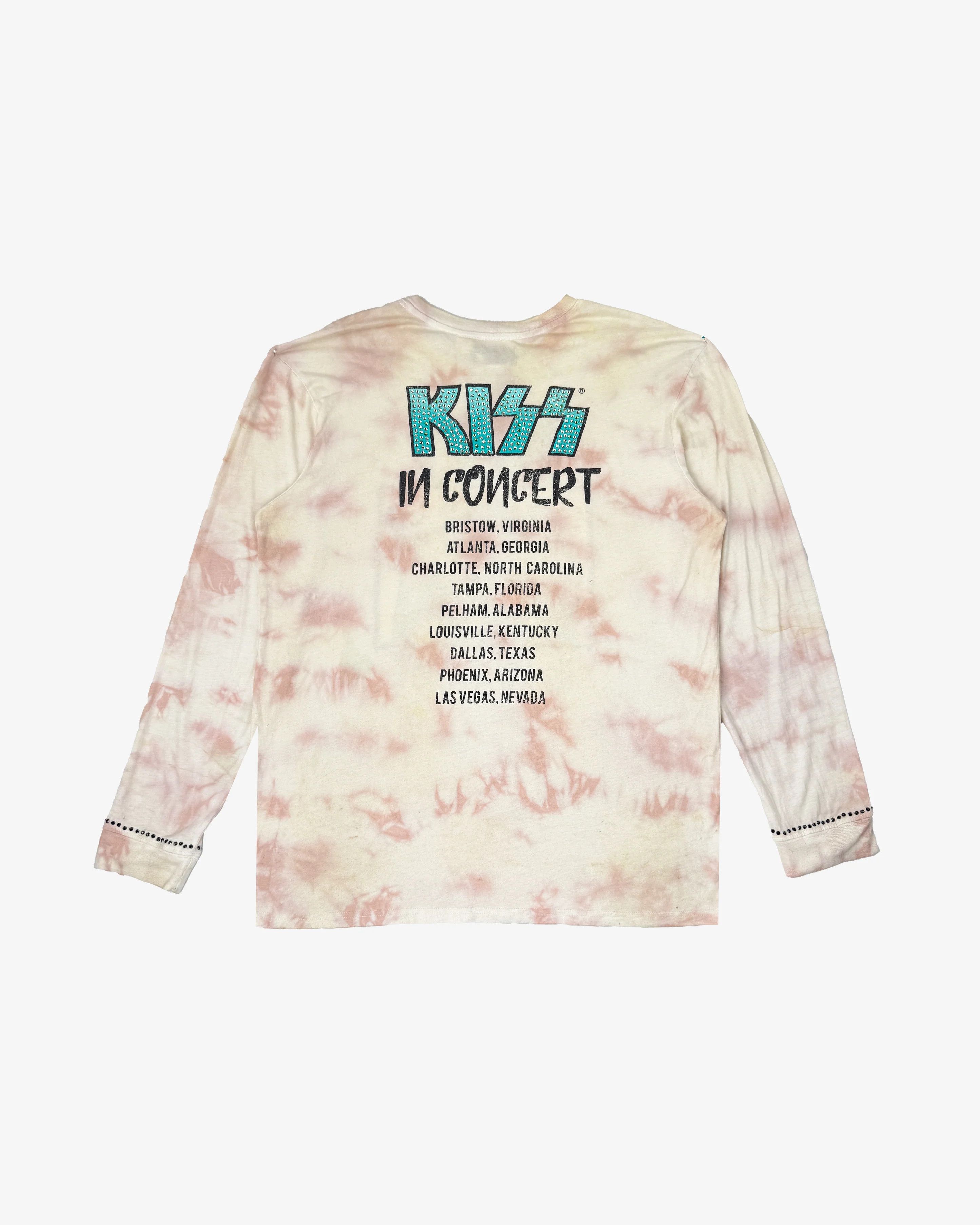 Vintage Hand Studded KISS "IN CONCERT" Vintage Long Sleeve Tee Size US XL / EU 56 / 4 - 2 Thumbnail