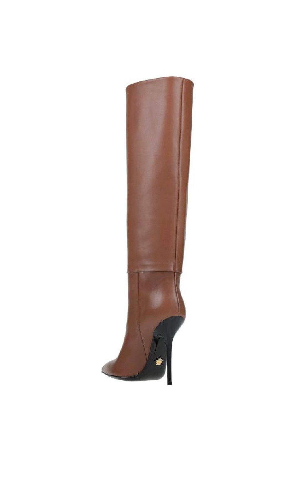 Versace Versace Brown Knee-High Leather Stiletto Boots Size 8.5 Size US 8.5 / IT 38.5 - 2 Thumbnail