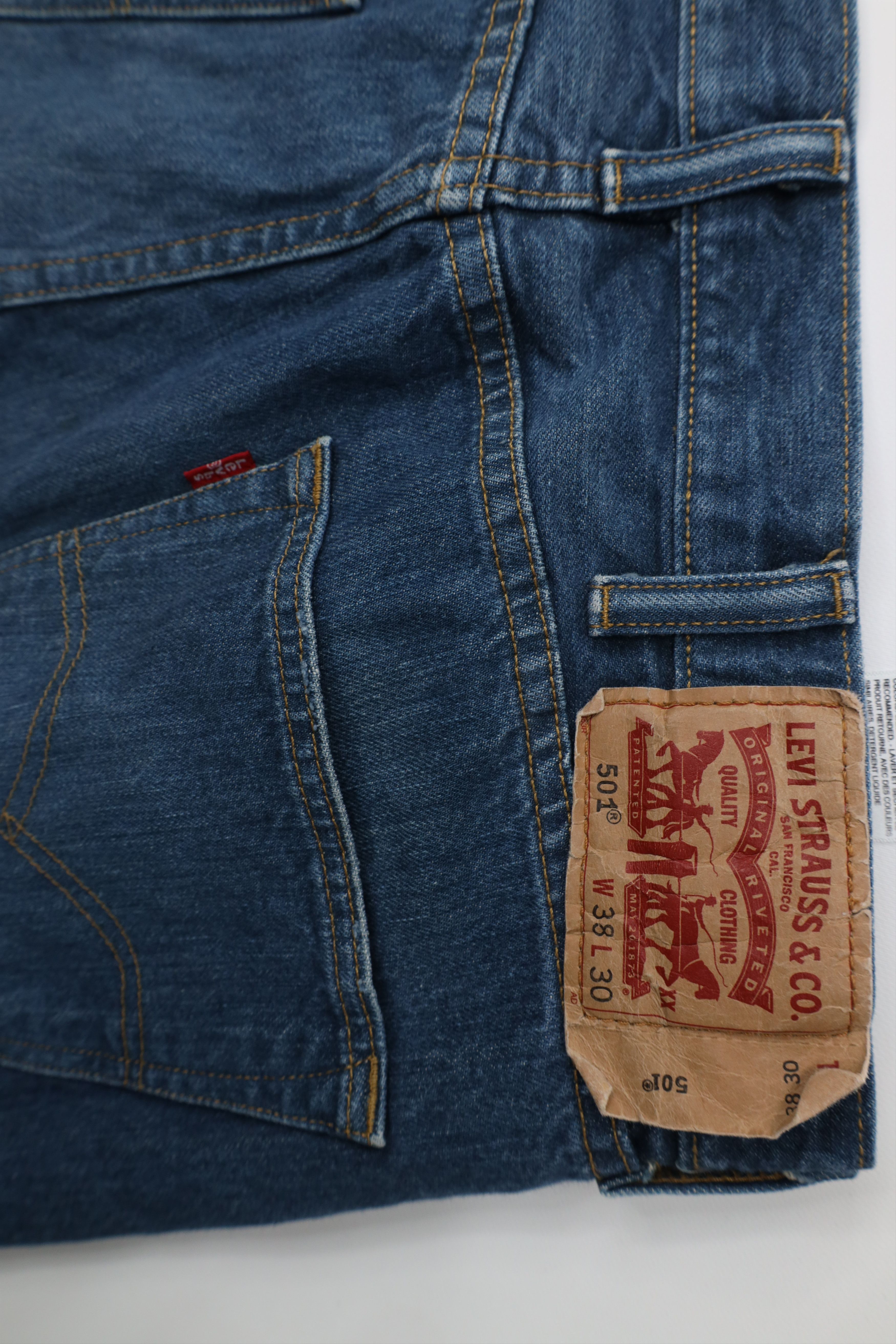 Levi's Vintage Y2K Levis 501xx Button Fly Original Fit Jeans Blue Size US 38 / EU 54 - 14 Thumbnail