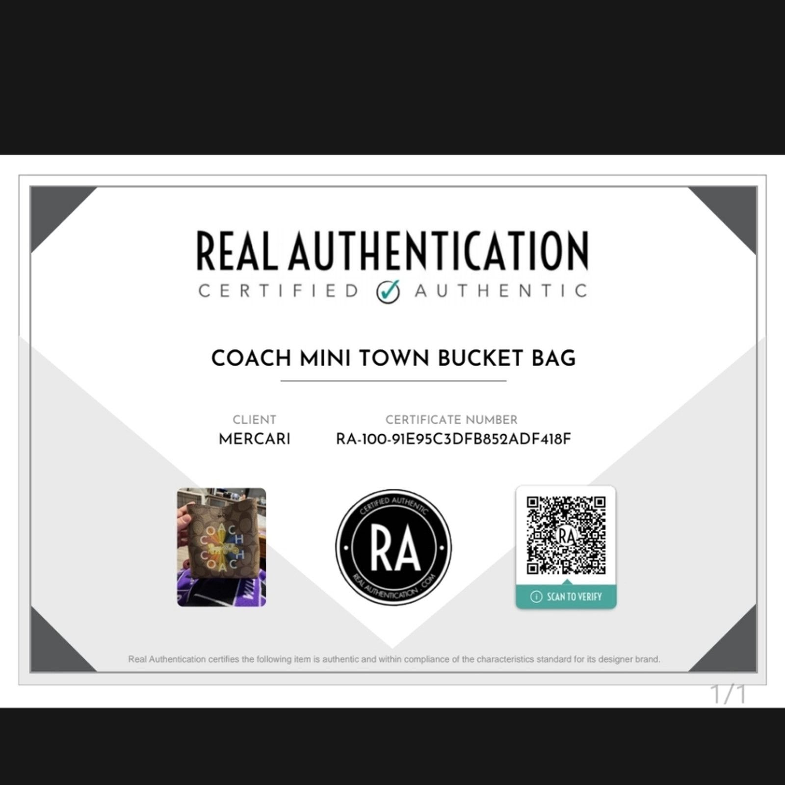 Coach Authenticated Coach Mini Town Bucket Bag Size ONE SIZE - 10 Thumbnail