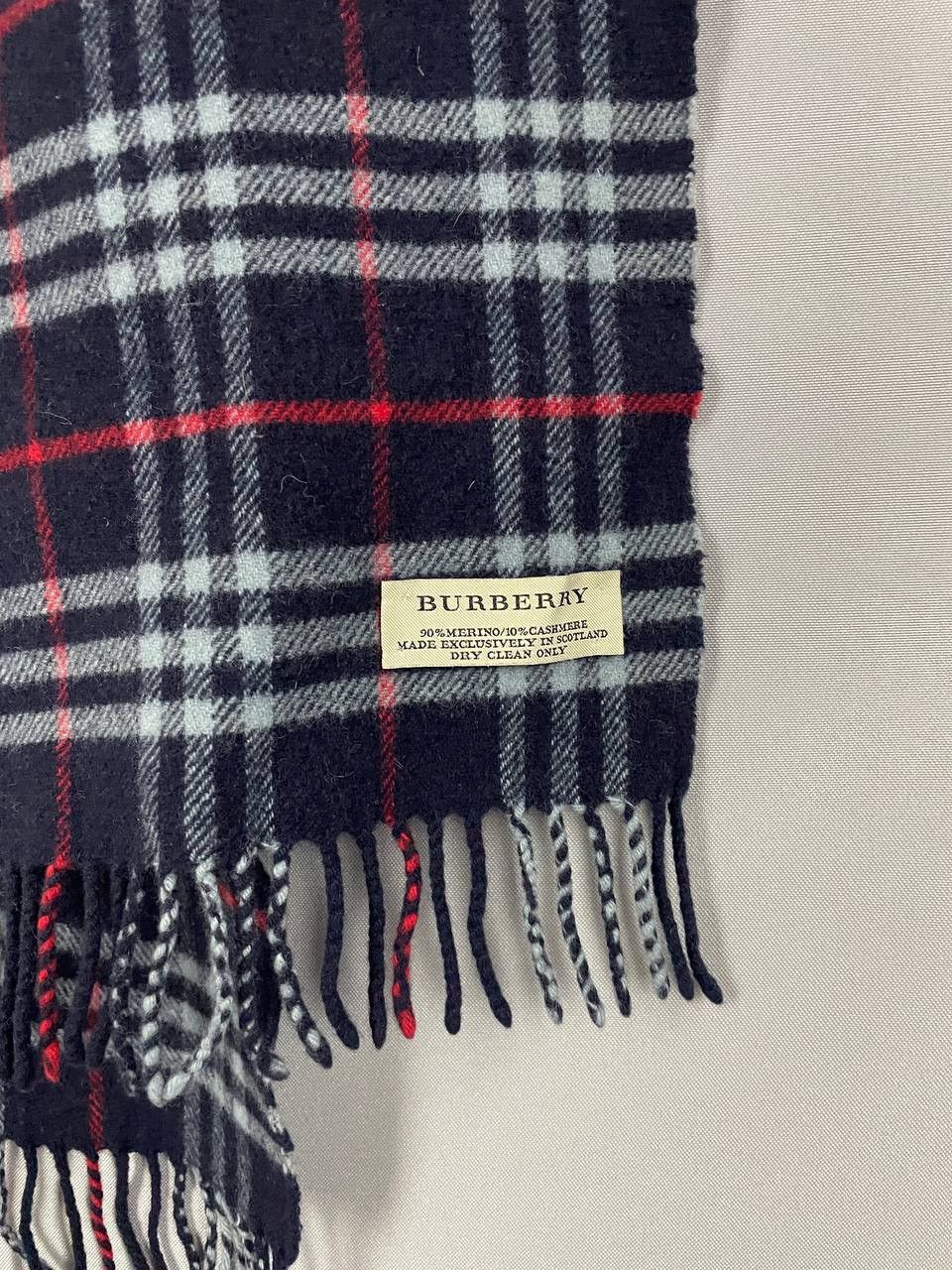Burberry Burberry Scarf Nova Check Navy Size ONE SIZE - 3 Thumbnail