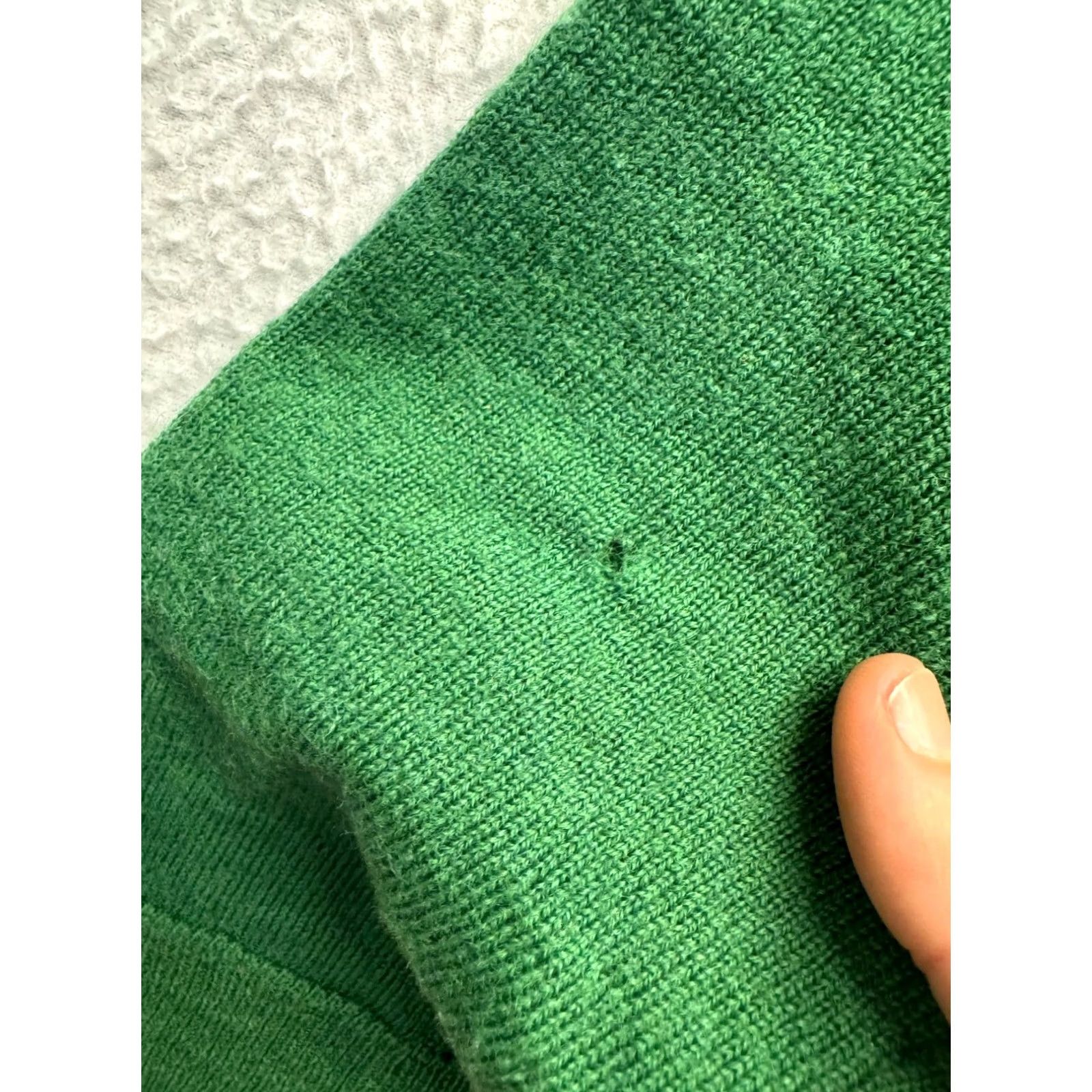 Cynthia Rowley Cynthia Rowley Cardigan Sweater V-Neck Green L Womens Merino Wool Long Sleeve Size L / US 10 / IT 46 - 4 Thumbnail