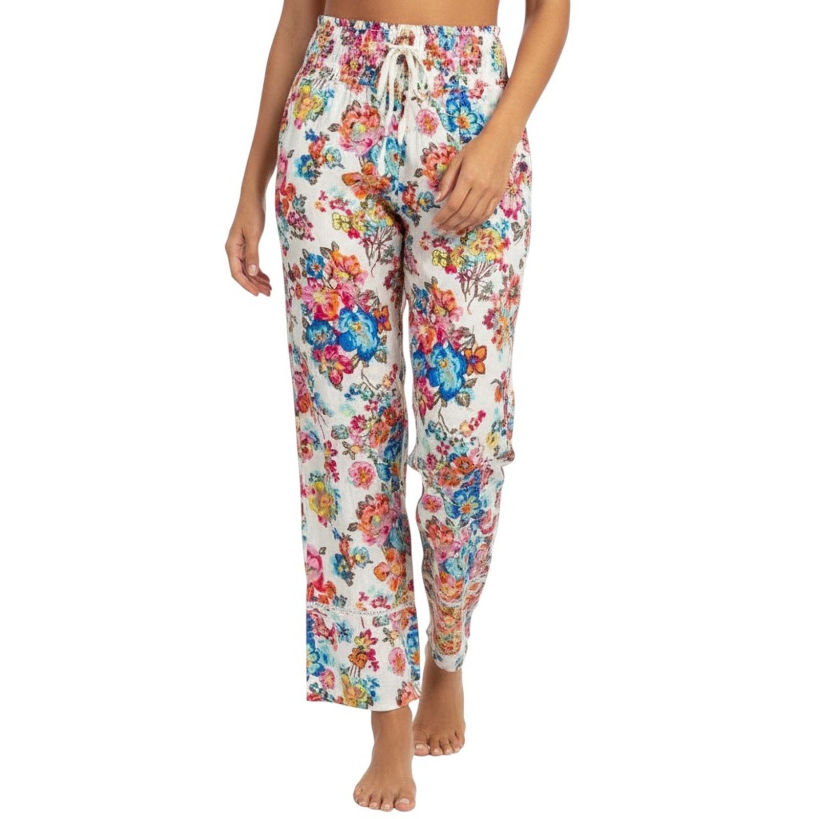 Vera Bradley Vera Bradley Wide Leg Floral Print Palazzo Pants, M Size 29" - 6 Thumbnail