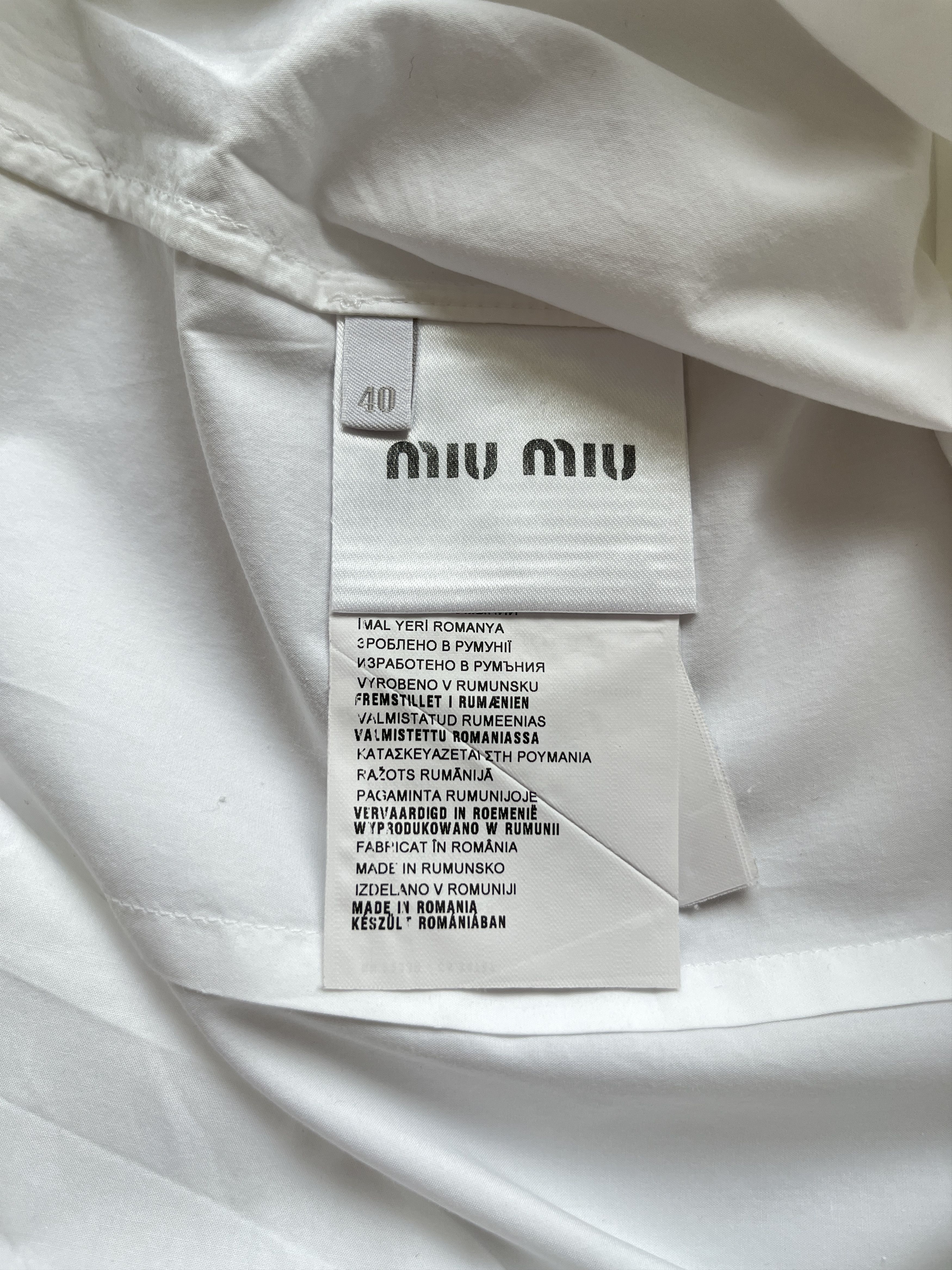 Miu Miu ⚡️QUICK SALE⚡️2014 Miu Miu Button Up Shirt with Ruffle Cuffs Size S / US 4 / IT 40 - 4 Thumbnail