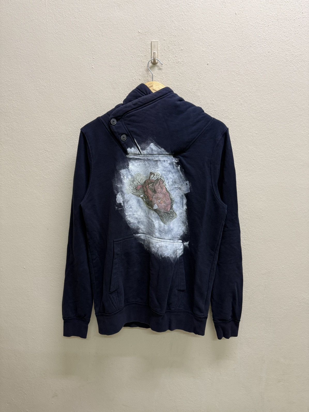 Divided Divided sherpa lined button up cowl neck graphic print hodie Size US M / EU 48-50 / 2 - 19 Thumbnail