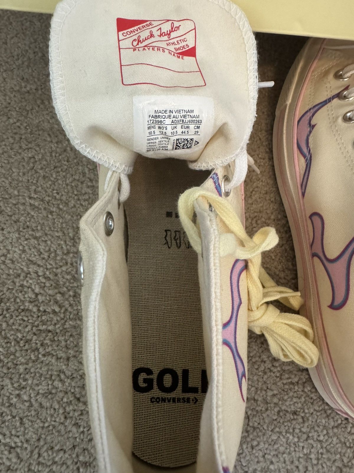 Converse × Tyler The Creator Golf Le Fleur x Chuck 70 High Flame Size US 10.5 / EU 43-44 - 4 Thumbnail