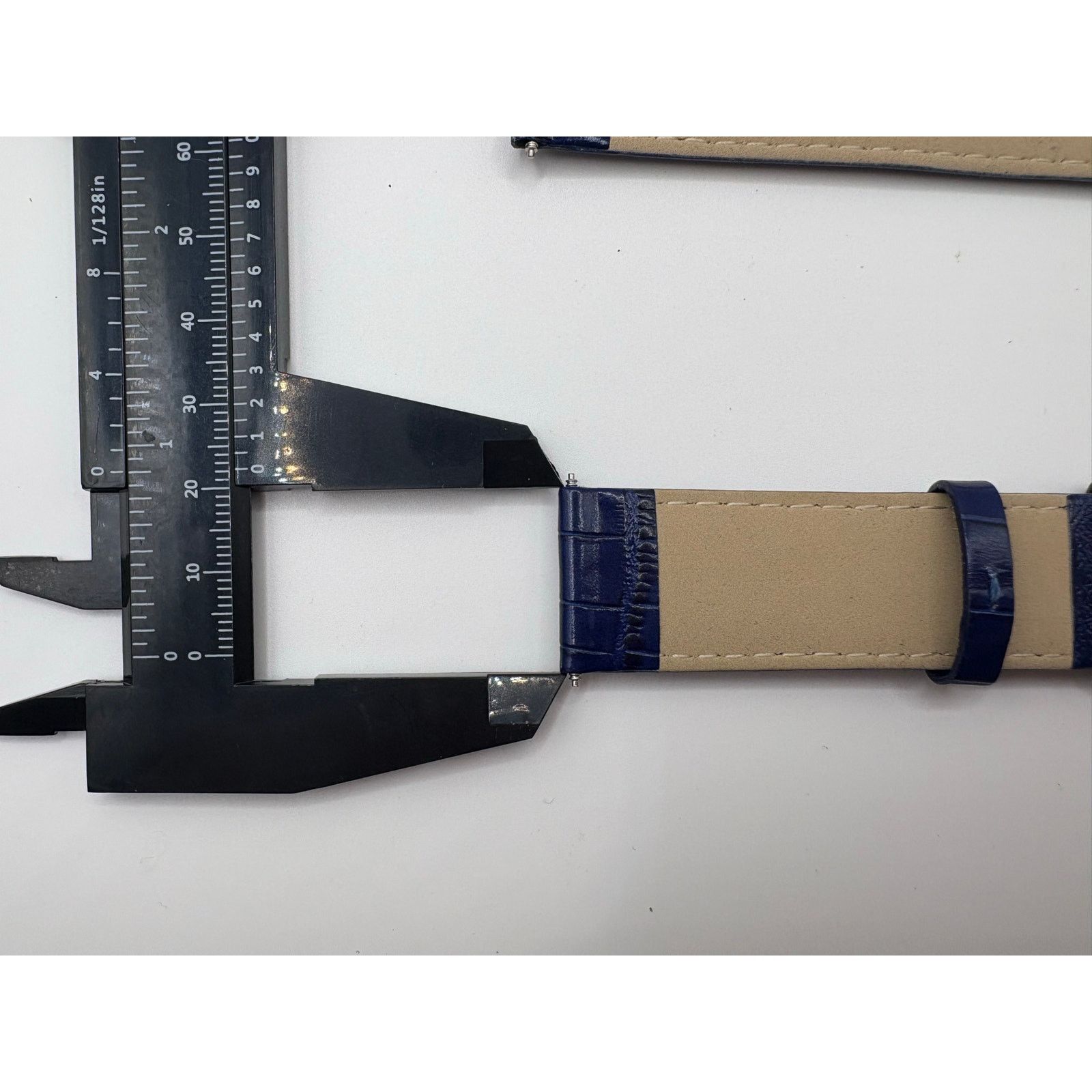 Citizen New 20mm Citizen Blue Shark-Grain Genuine Leather Watch Band Size ONE SIZE - 6 Thumbnail