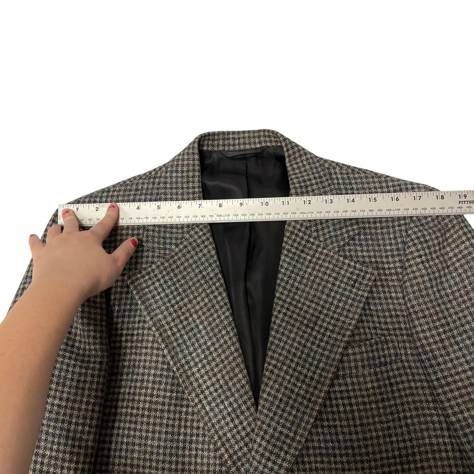 Other Vtg OVERCHECK Sport Coat WIDE LAPEL Disco MOD Jacket Size 38R - 9 Thumbnail