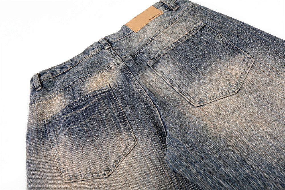 Vintage Men's Loose Punk Retro Distressed Washed Curved Jeans Size US 32 / EU 48 - 6 Thumbnail