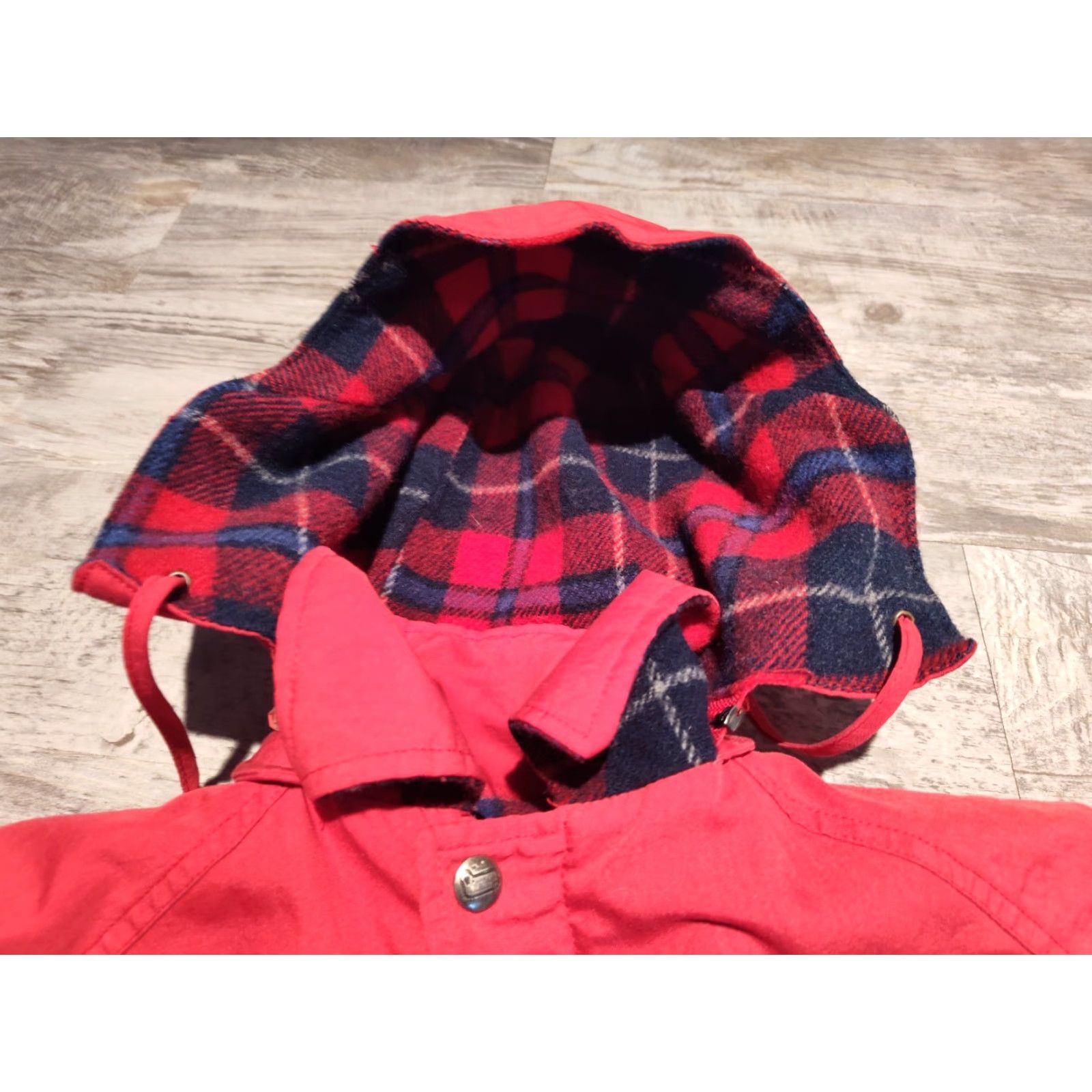 Vintage VINTAGE Woolrich Women's Jacket Large Red Wool Blend Lined Parka USA Fall Winter Size L / US 10 / IT 46 - 6 Thumbnail