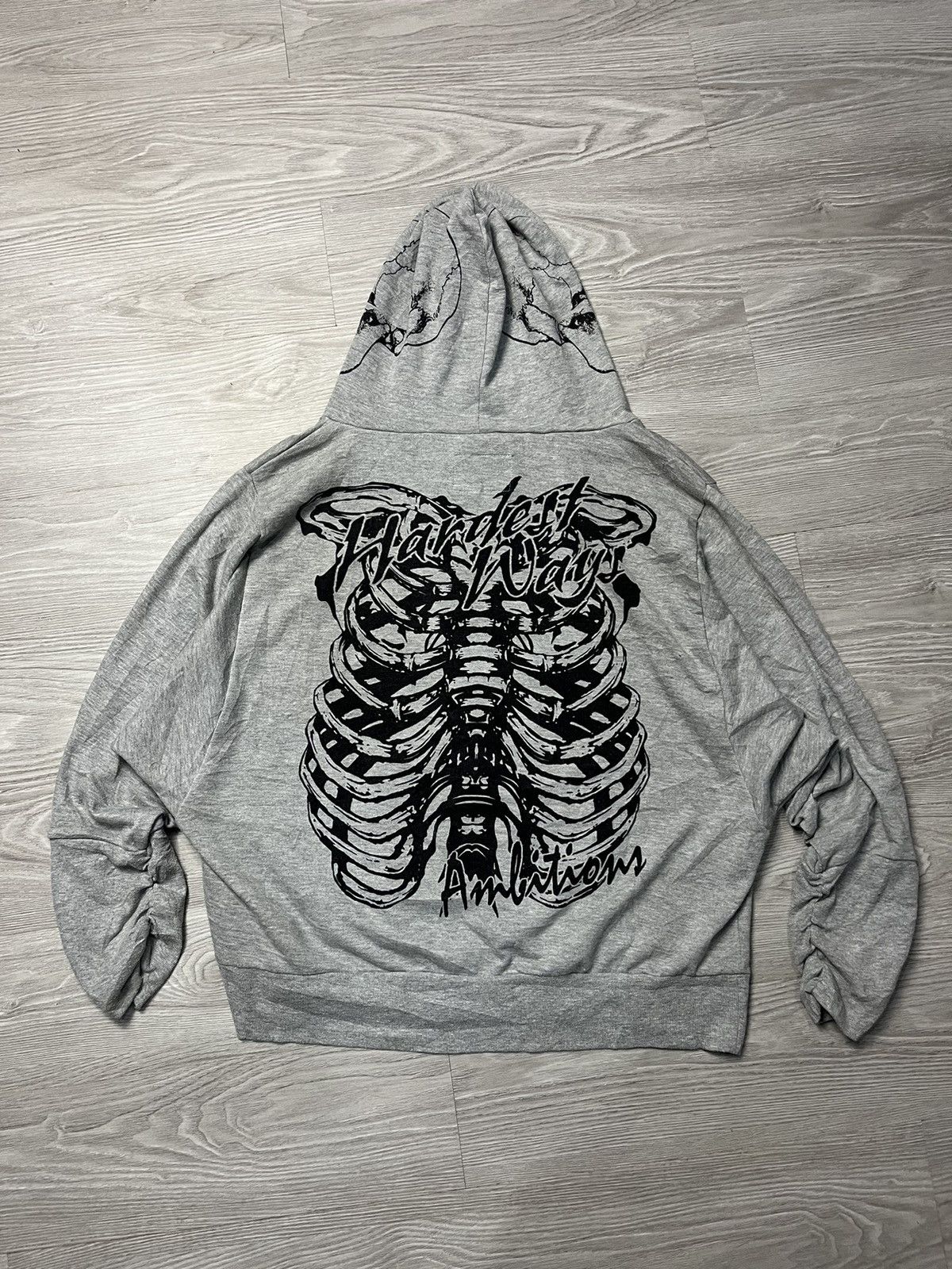 Japanese Brand × Seditionaries OGETTO Skull Graphic Printed Zipper Hoodie Size L / US 10 / IT 46 - 2 Thumbnail