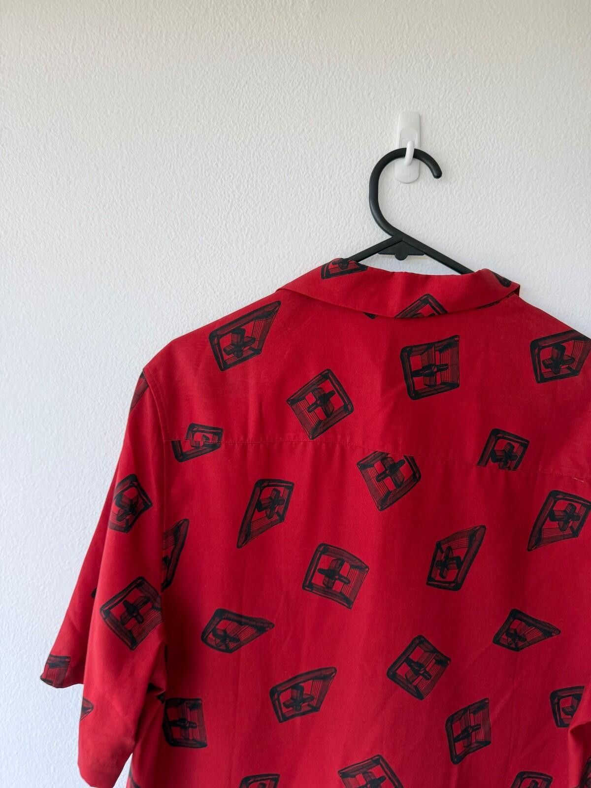 Ksubi new ksubi medium m short sleeve resort shirt 3d logo red Size US M / EU 48-50 / 2 - 6 Thumbnail