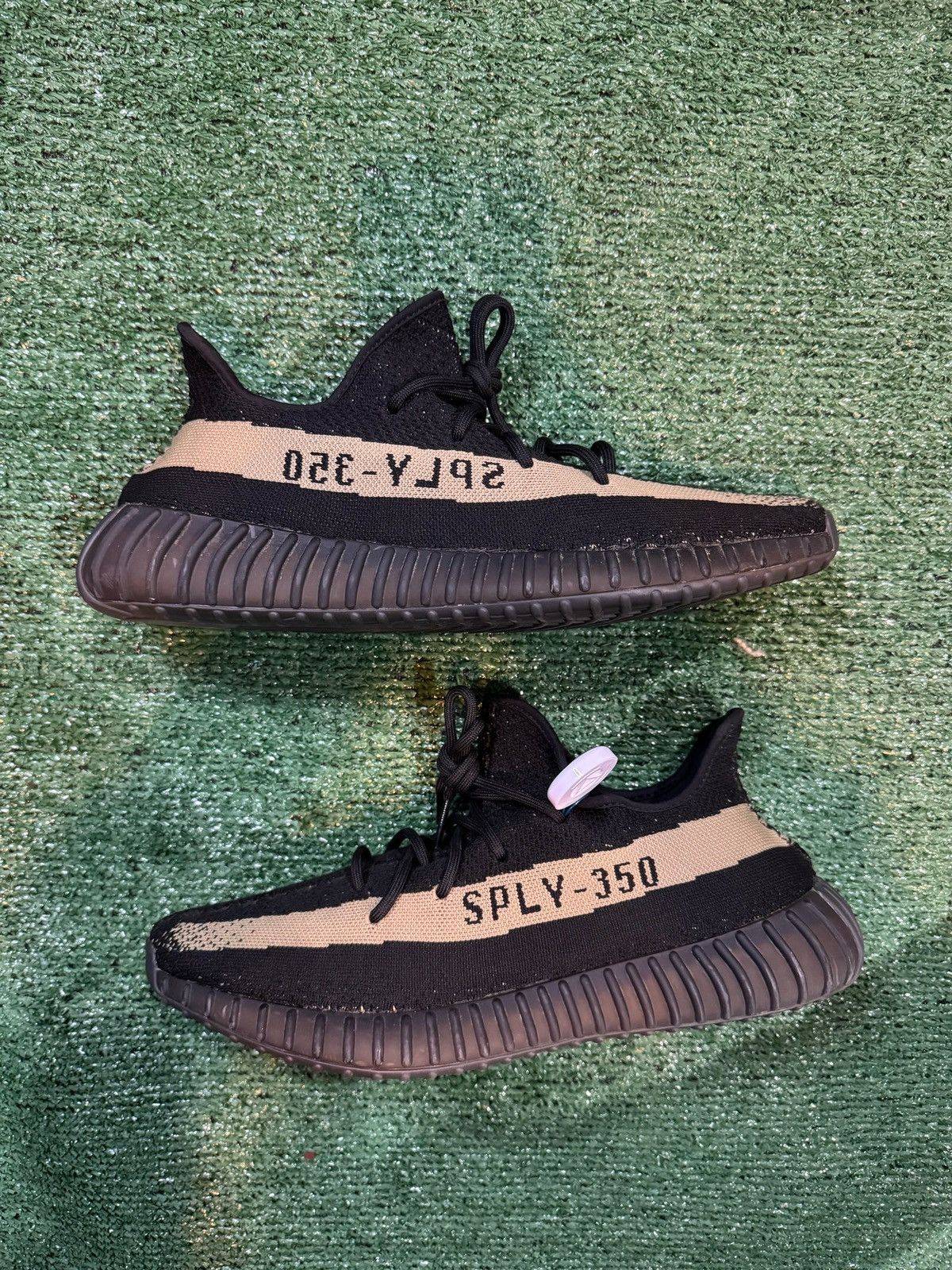 Adidas Yeezy 350 Core Black Green Size US 13 / EU 46 - 1 Thumbnail