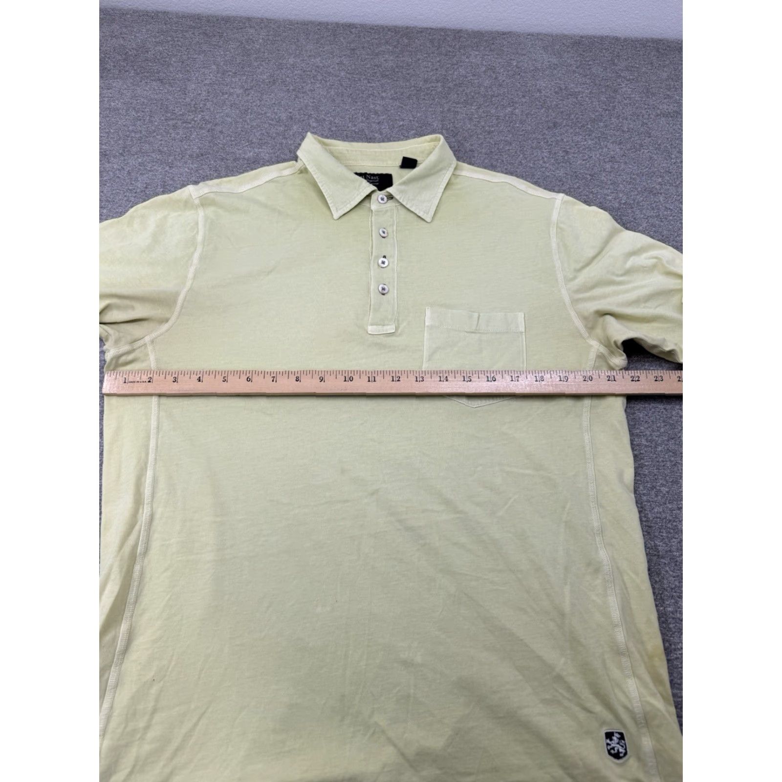 Nat Nast VINTAGE Nat Nast Poll Shirt Mens Medium American Fit Short Sleeve Bowling Yellow Size US M / EU 48-50 / 2 - 6 Thumbnail