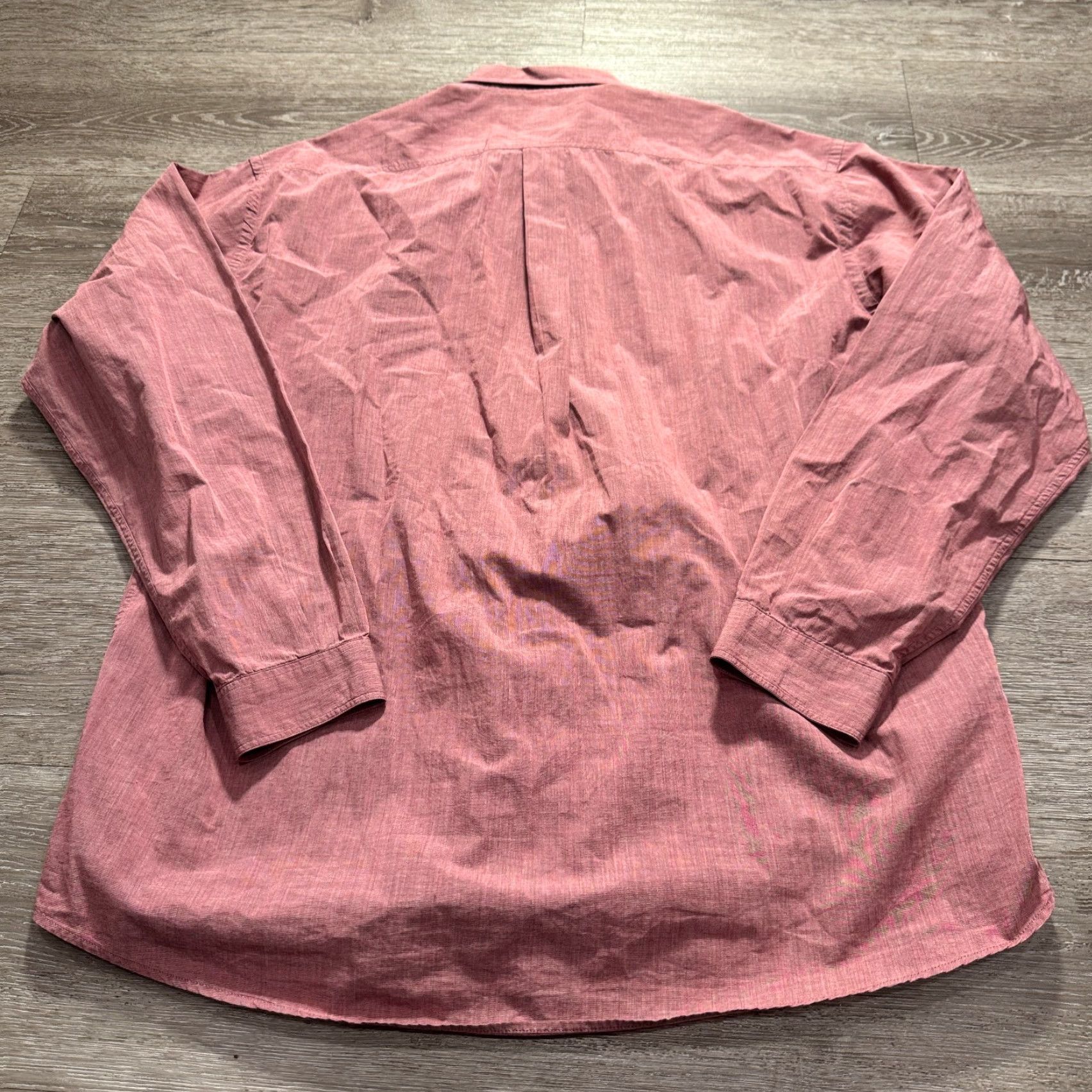 Jigsaw Jigsaw Shirt Mens L Pink Long Sleeve Button-Up England Double Pocket Size US L / EU 52-54 / 3 - 4 Thumbnail