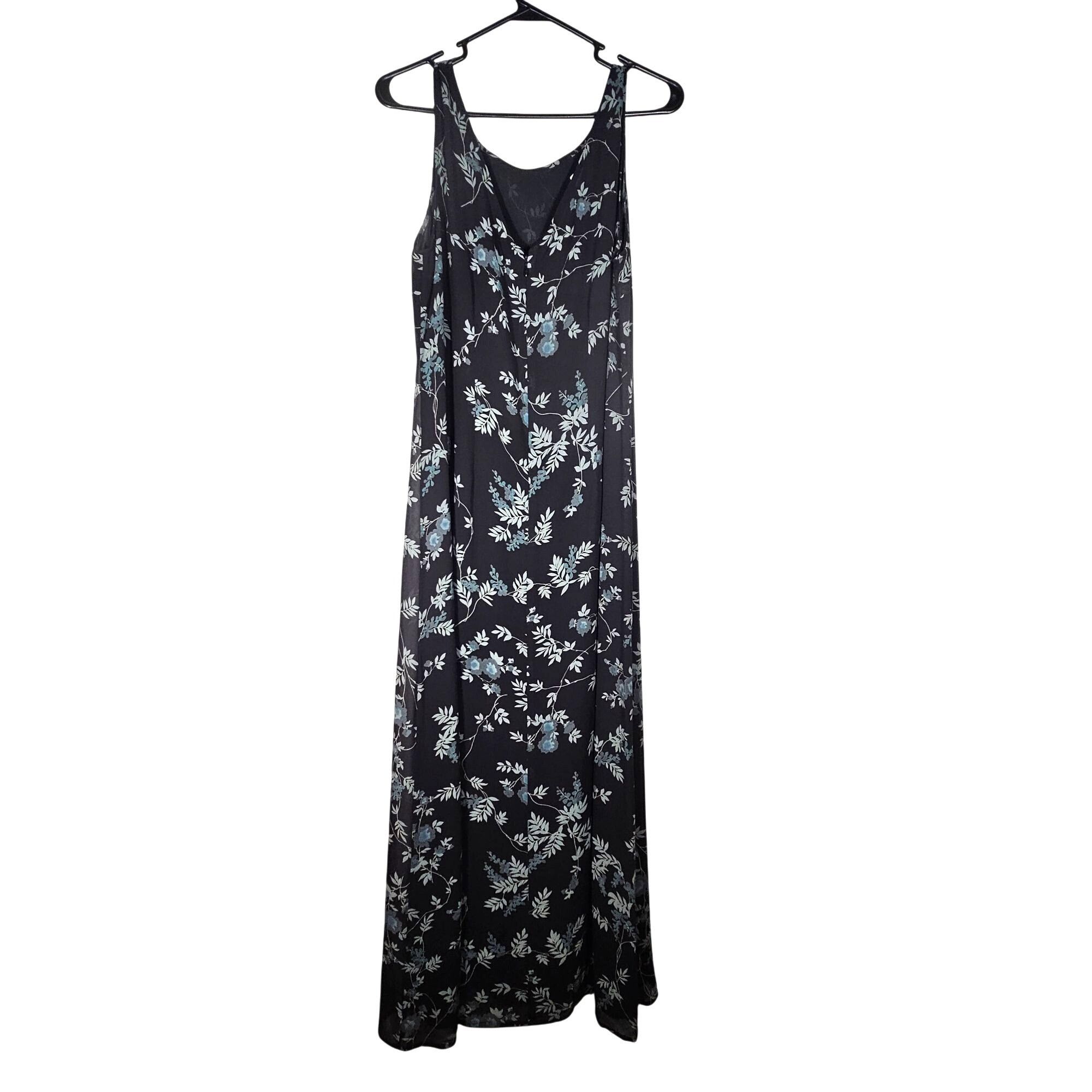 Other VTG Ballinger Gold Black Women Silk Maxi Dress L Y2K Boho Qu Size L / US 10 / IT 46 - 3 Thumbnail