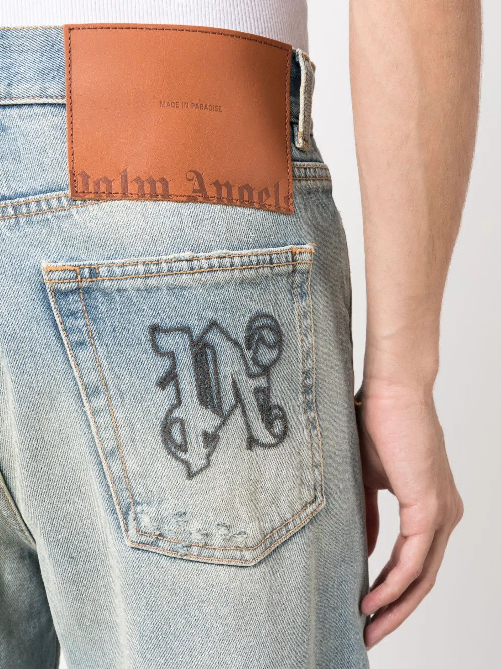 Palm Angels o1y0325 Denim Pant in Light Blue Size US 34 / EU 50 - 3 Thumbnail