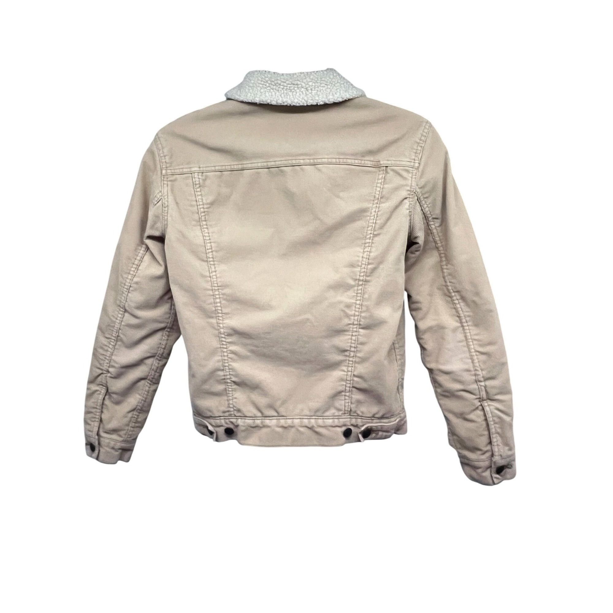 Levi's Levis Mens Tan Corduroy Button Up Trucker Jacket Small Sherp Size US S / EU 44-46 / 1 - 2 Thumbnail