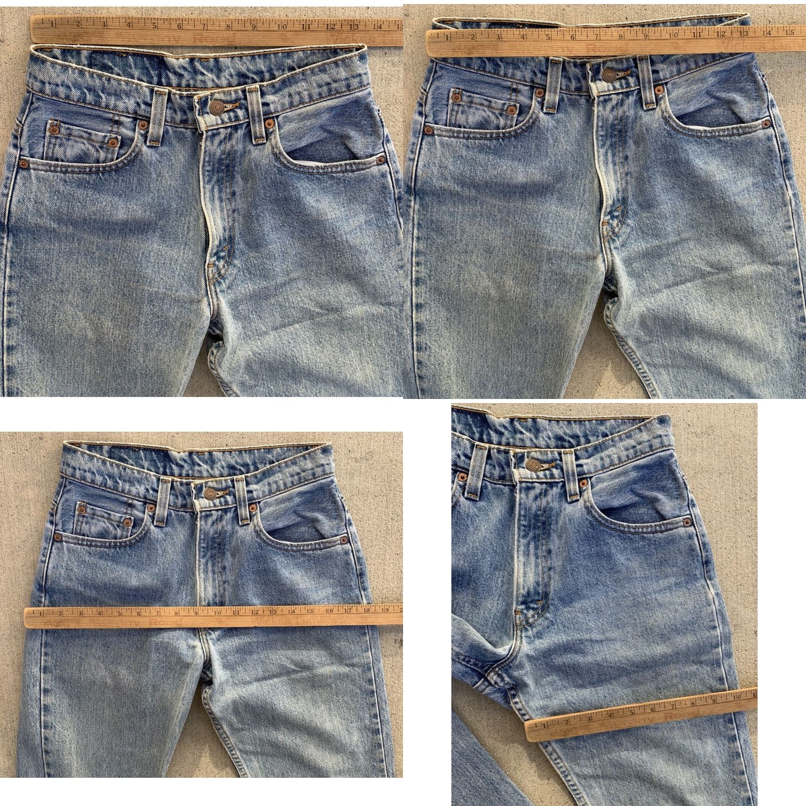 Levi's VINTAGE Levi’s Jeans 555 Straight Women 28 in 90s 1990s Size 5 Blue 100% Cotton Five-Pocket Design Denim Size 27" / US 4 / IT 40 - 11 Thumbnail