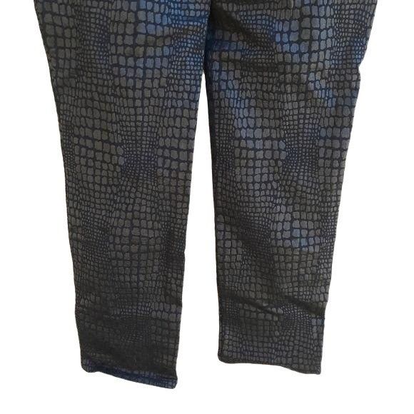 Vintage Vtg Cartise Cigarette Pant Sz 8 Black Alligator Textured Fau Size 30" / US 8 / IT 44 - 11 Thumbnail