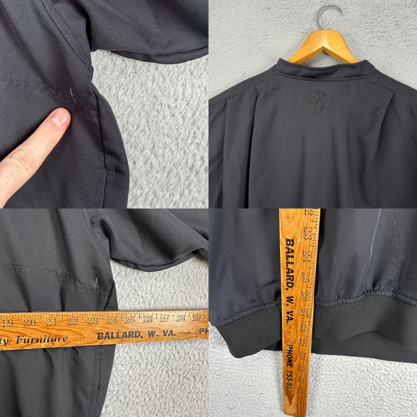 Vintage Zero Restriction Golf Pullover Jacket XL Black Snap Button Men Size US XL / EU 56 / 4 - 8 Thumbnail