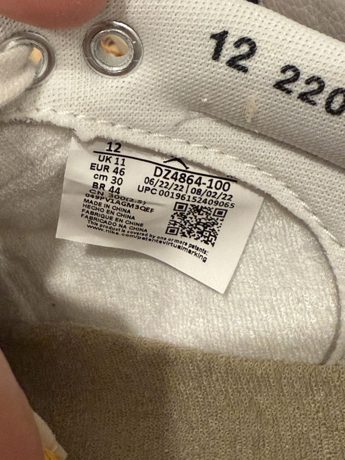 Jordan Brand × Union LA Union LA Air Jordan 1 KO Low SP Leather Sail Muslin Grey 12 Size US 12 / EU 45 - 10 Thumbnail