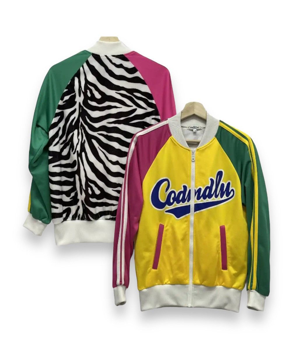 🔥90’s CO&LU Union Made Hype Tri-Color Zebra Stripes Jacket