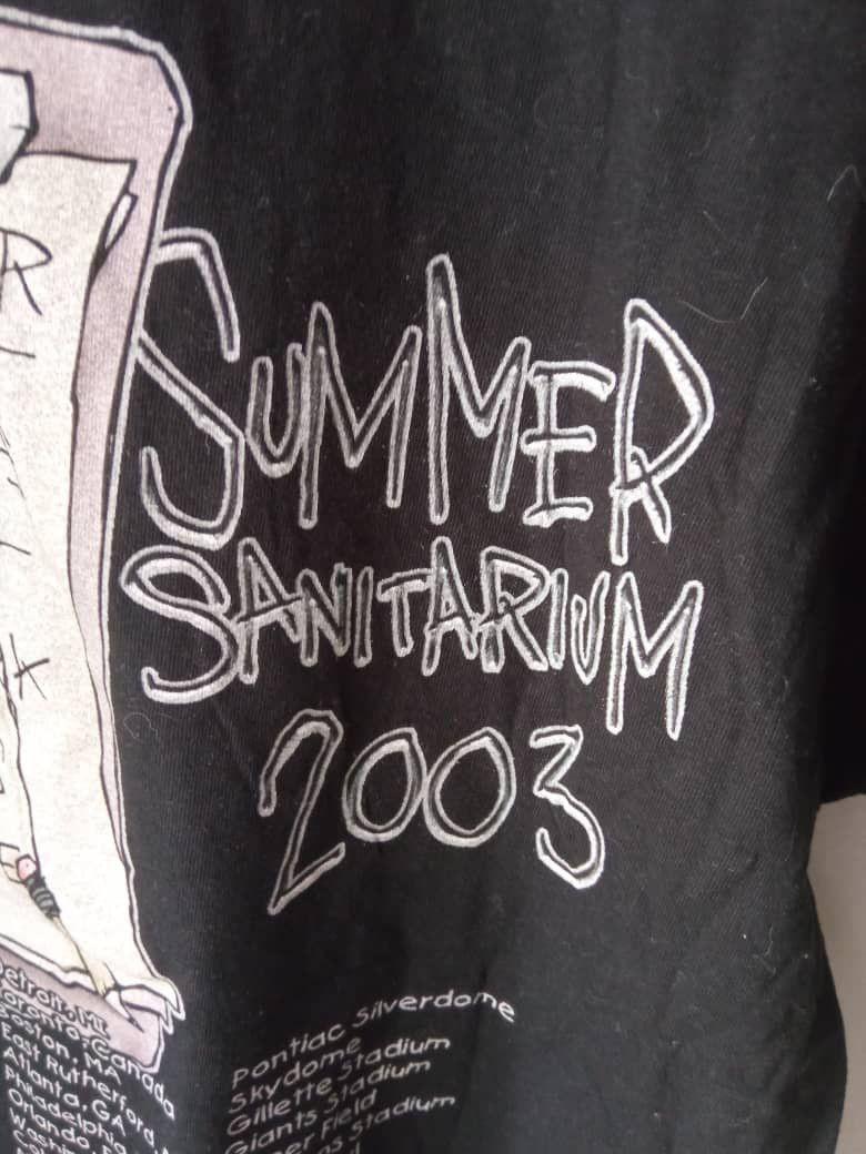 Band Tees × Metallica × Vintage vintage 2003 Summer Sanitarium Metallica etc. tour tee Size US M / EU 48-50 / 2 - 5 Thumbnail