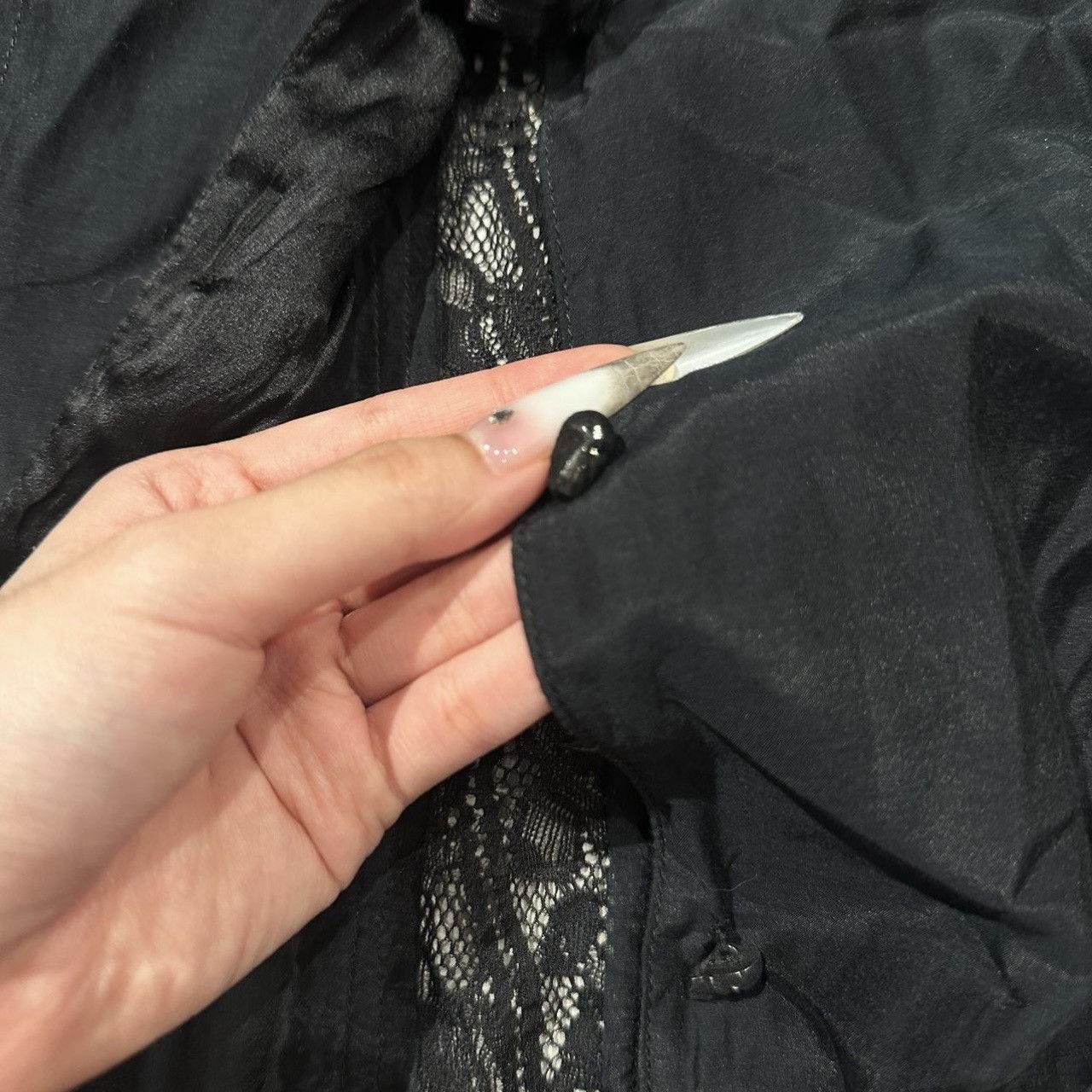 If Six Was Nine If Six Was Nine Black Lace Panel Shirt Size US S / EU 44-46 / 1 - 3 Thumbnail
