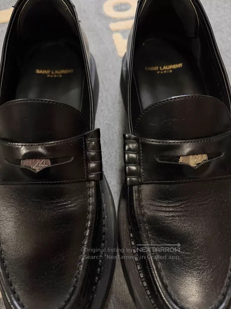 Saint Laurent Paris Saint Laurent Paris Penny Loafers Size US 8 / EU 41 - 3 Thumbnail