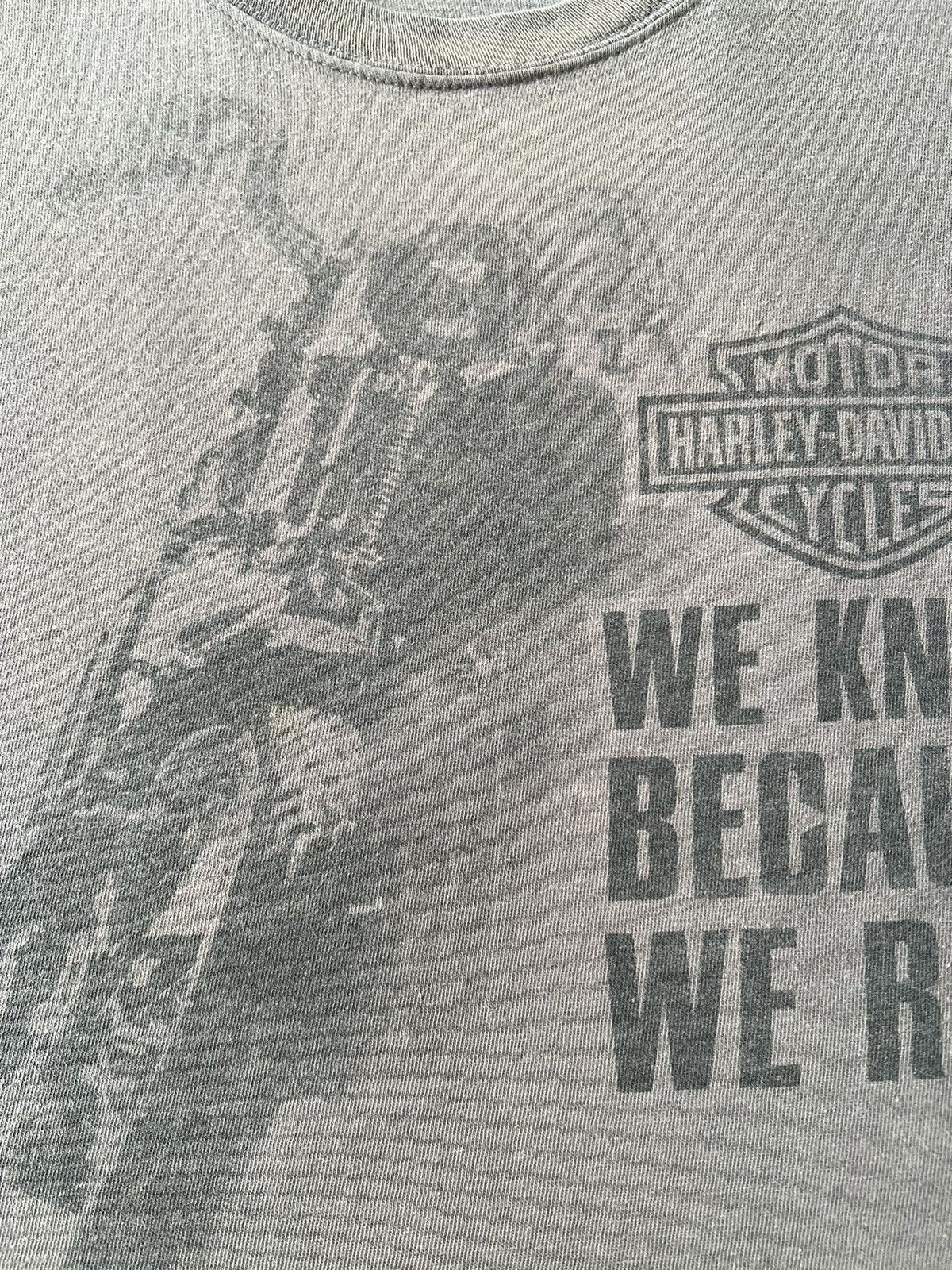 Harley Davidson Vintage 2011 Harley Davidson We Know Because We Ride T-shirt Size US XXL / EU 58 / 5 - 7 Thumbnail