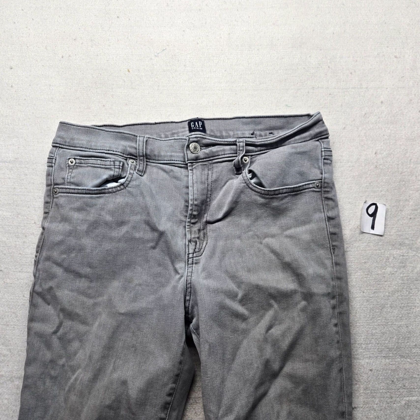 Gap Gap Slim Fit Straight Gray Denim Jeans Pants Women's Size 12 Size 34" / US 12 / IT 48 - 2 Thumbnail