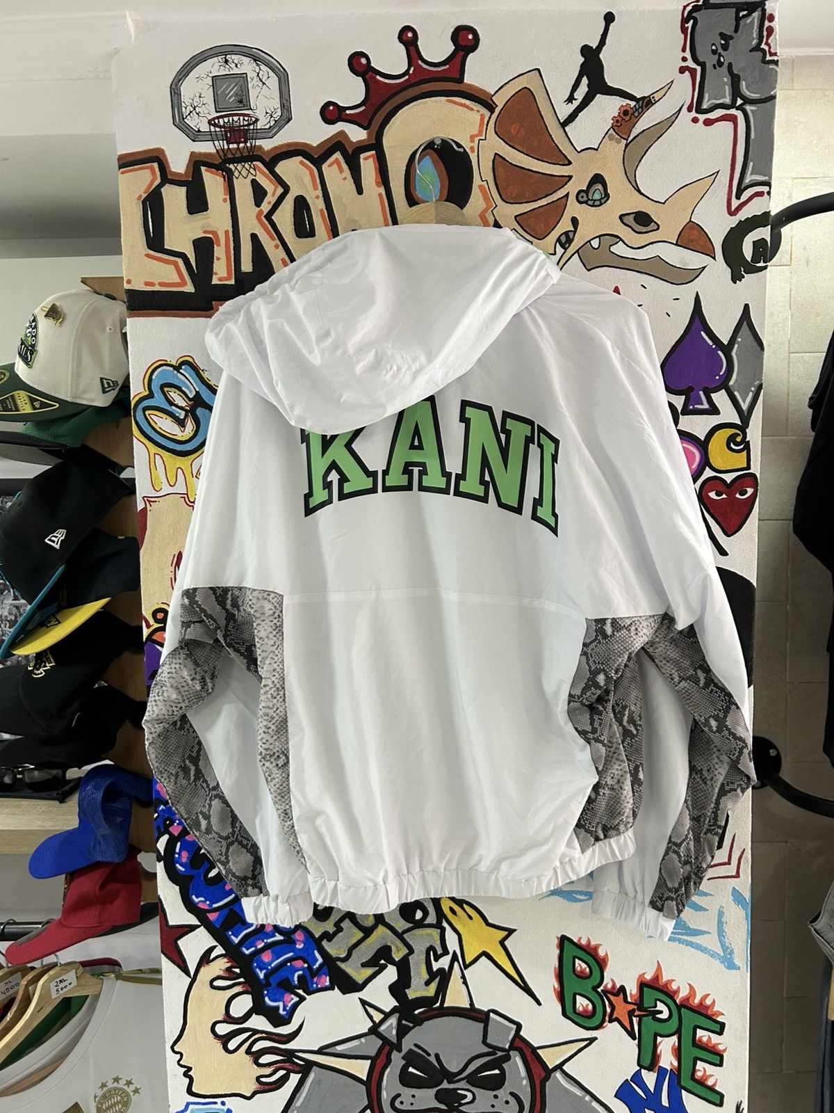 Karl Kani × Vintage Karl Kani 90s Snake-print Windbrwaker Size US M / EU 48-50 / 2 - 2 Thumbnail