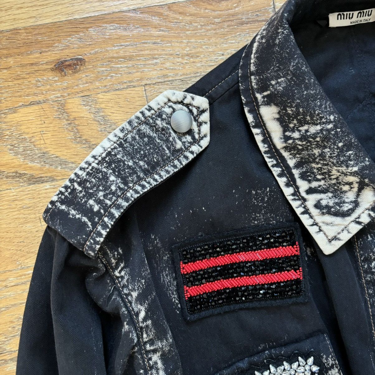 Miu Miu Cruise 2018 Embellished M65 Field Jacket Size M / US 6-8 / IT 42-44 - 3 Thumbnail