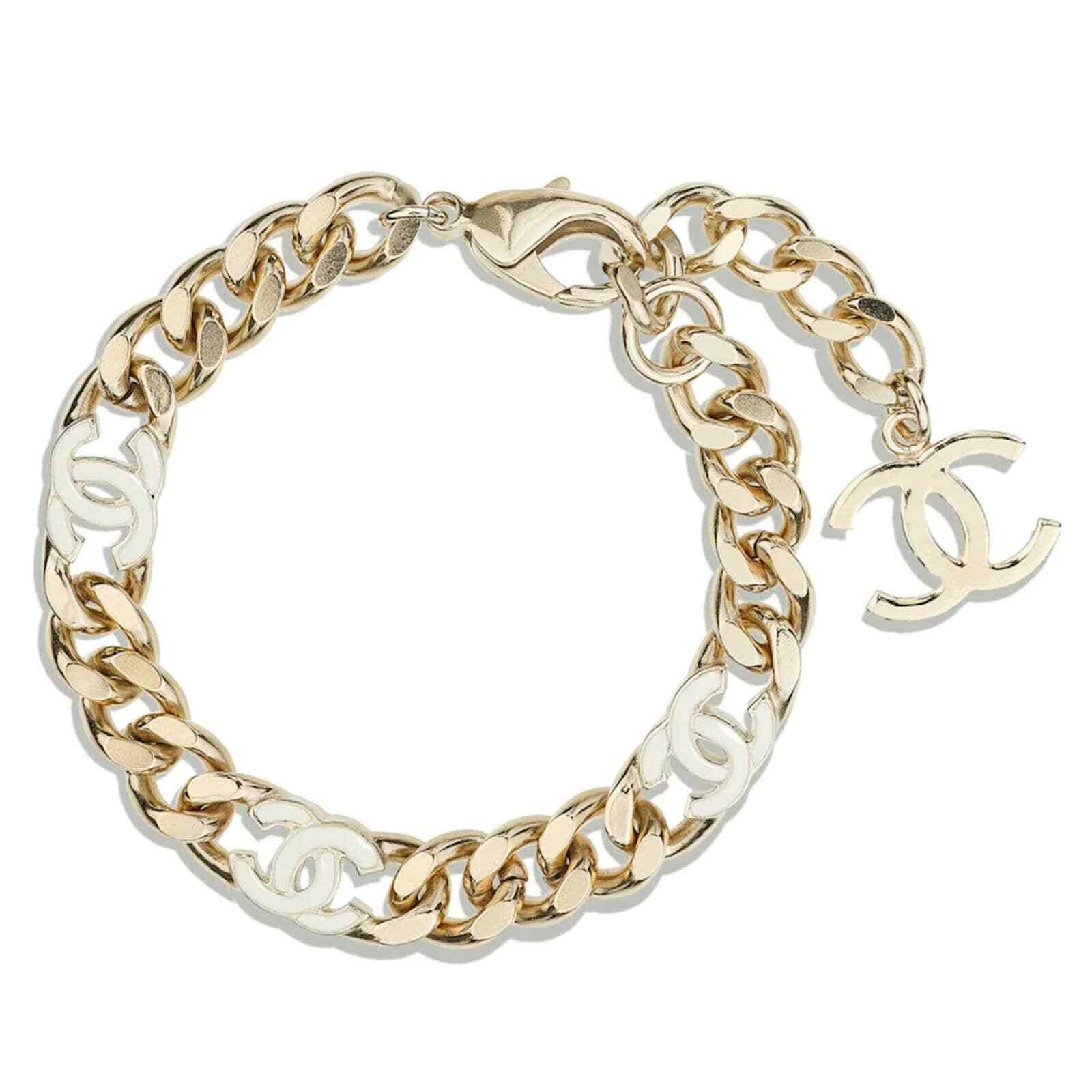 Chanel Chanel 22S Gold Chain Link Adjustable Runway Arm Bracelet Size ONE SIZE - 3 Thumbnail