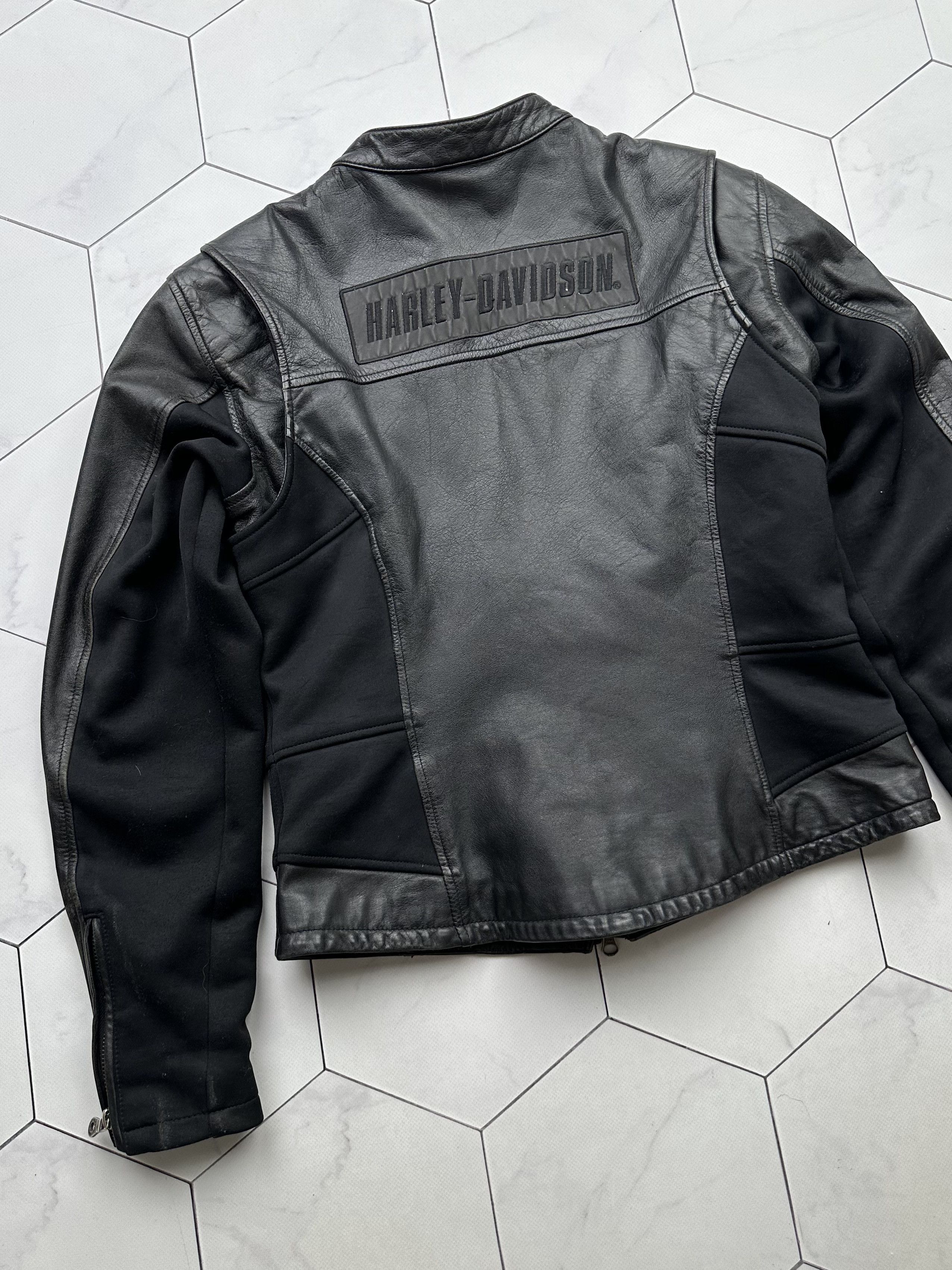 Harley Davidson Harley Davidson Vintage Leather Jacket (B228)E2 Size M / US 6-8 / IT 42-44 - 17 Thumbnail