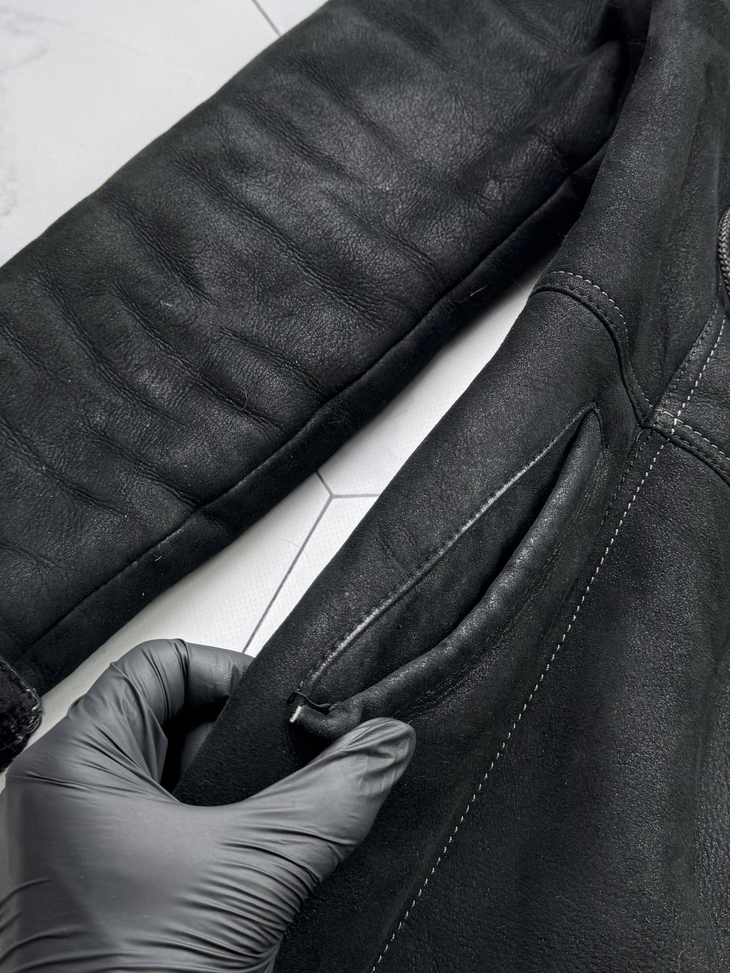Japanese Brand Vintage Real Sheepskin Coat (B587)E2D15 Size M / US 6-8 / IT 42-44 - 4 Thumbnail
