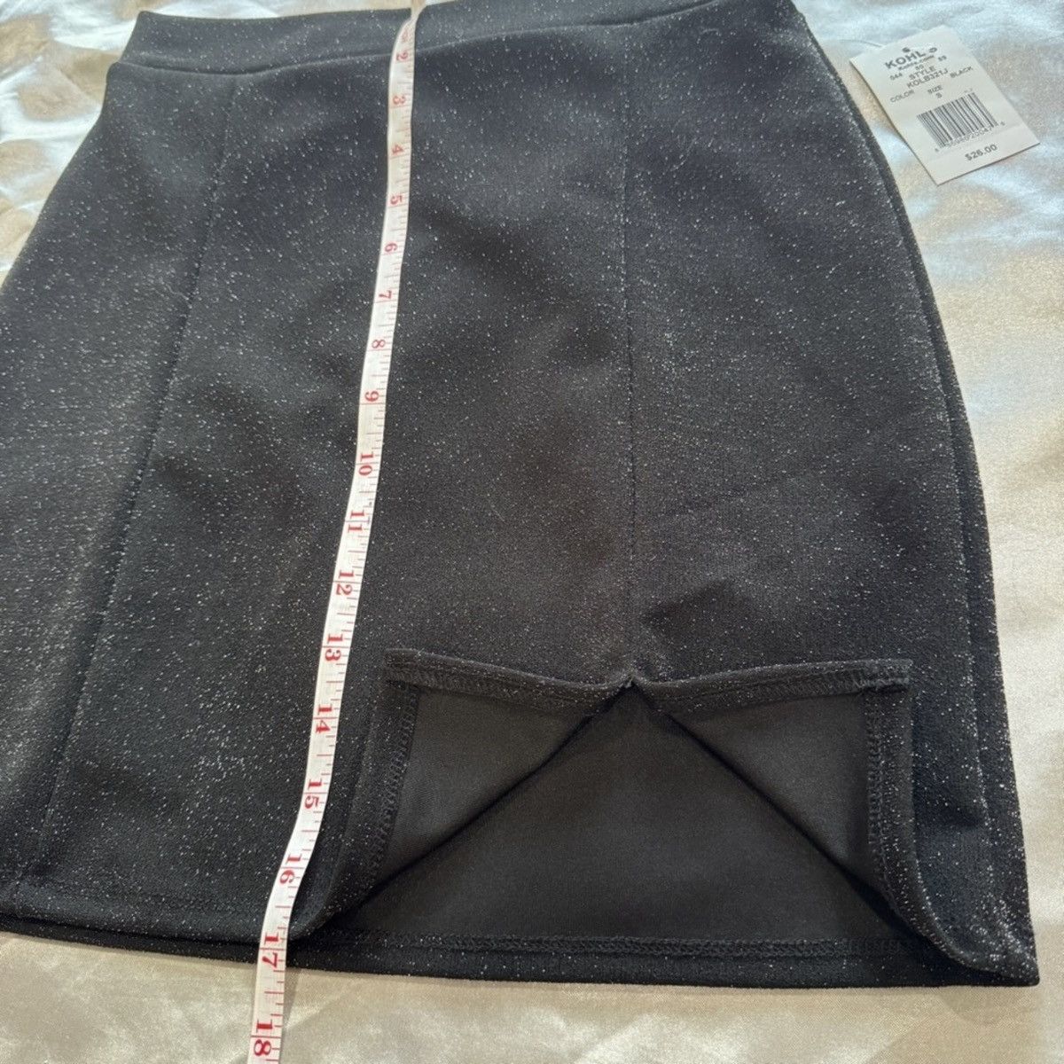 Kohl's Silver Sparkly Black Mini Skirt Size 27" / US 4 / IT 40 - 3 Thumbnail